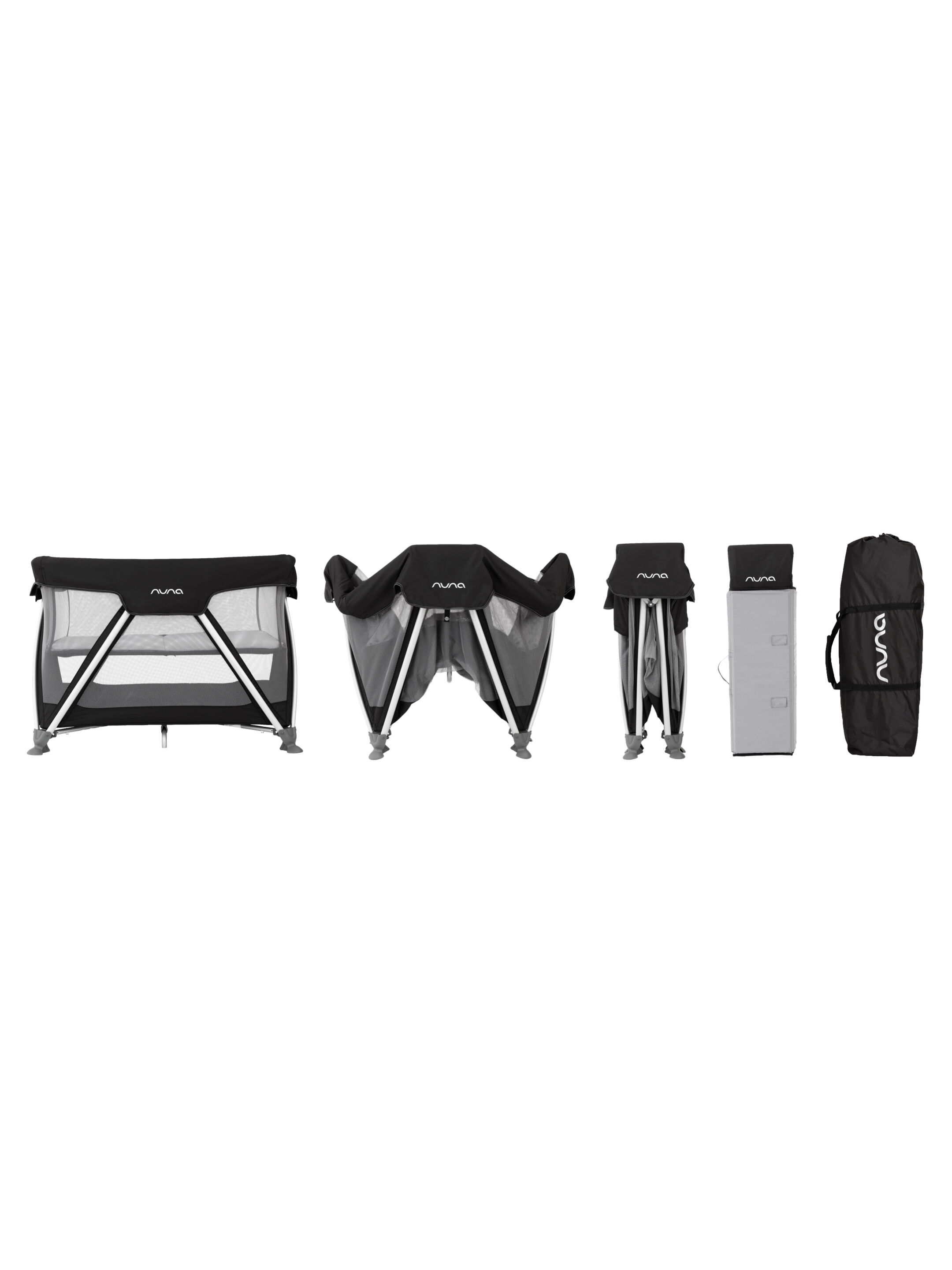 Nuna Sena Travel Cot with Changer - Black image number 4