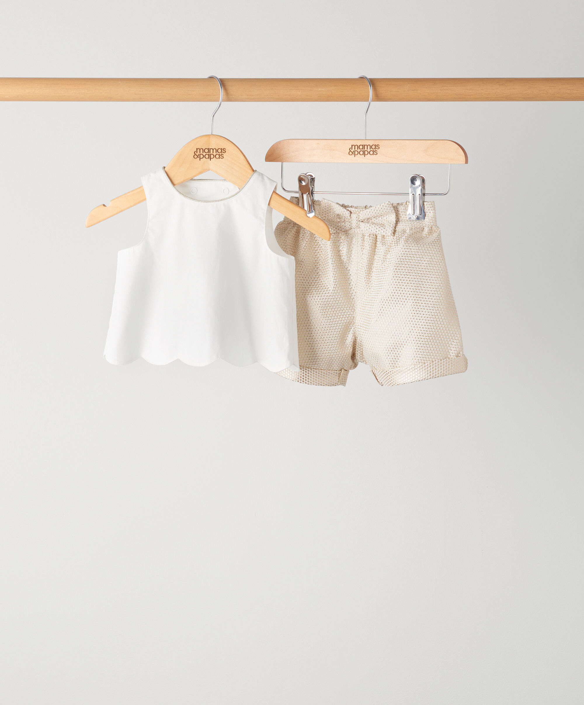 طقم بلوزة وشورت جاكار - قطعتان image number 1