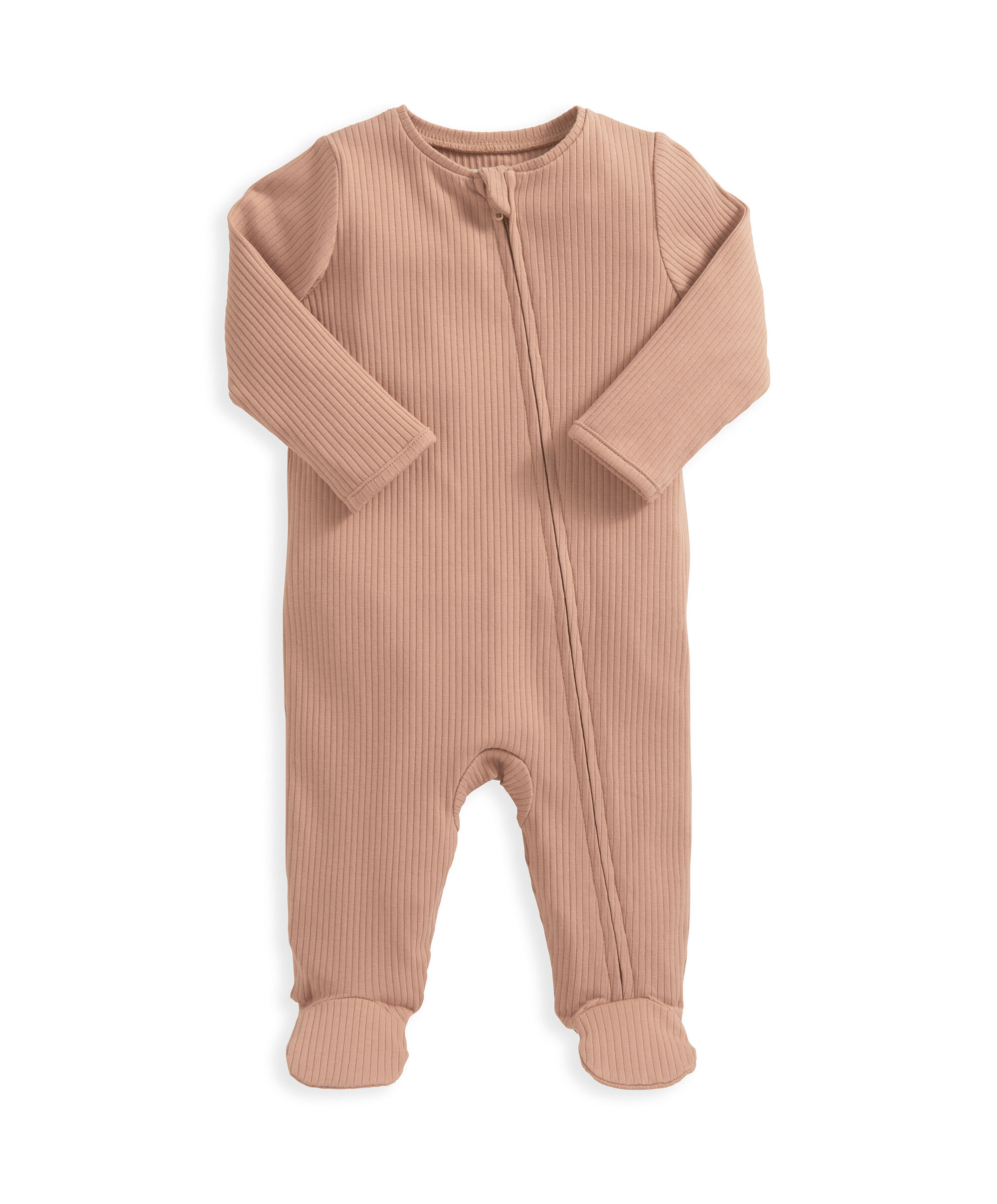 لباس الكل في واحد بسحّاب - تيراكوتا image number 2