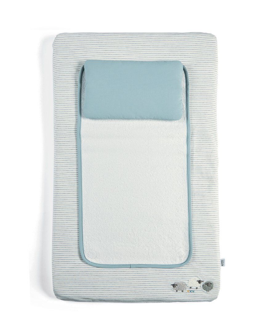 مفرش تغيير حفاضات فاخر ويلكم تو ذا وورلد - أزرق image number 1