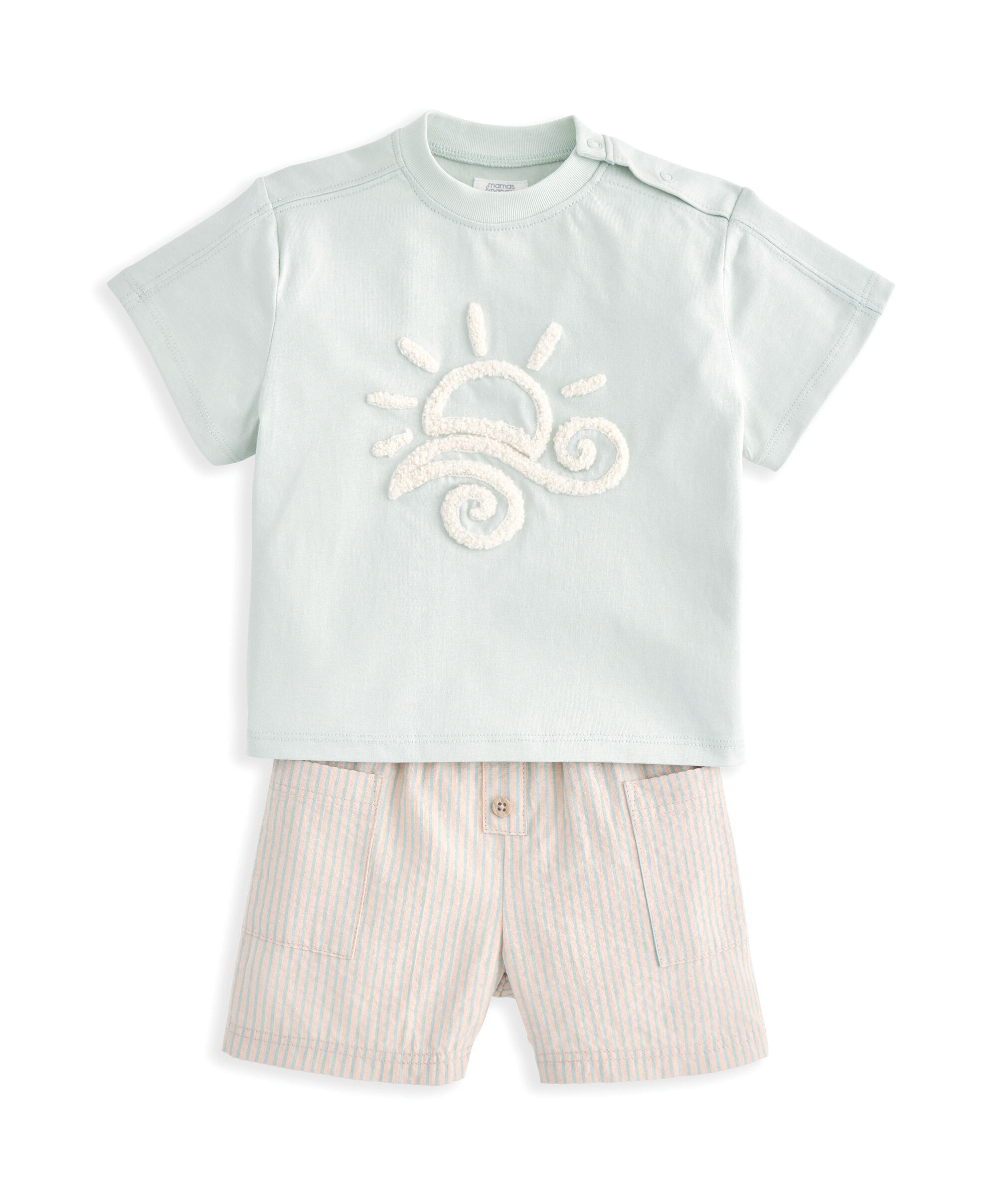 طقم بلوزة وشورت - قطعتان image number 2