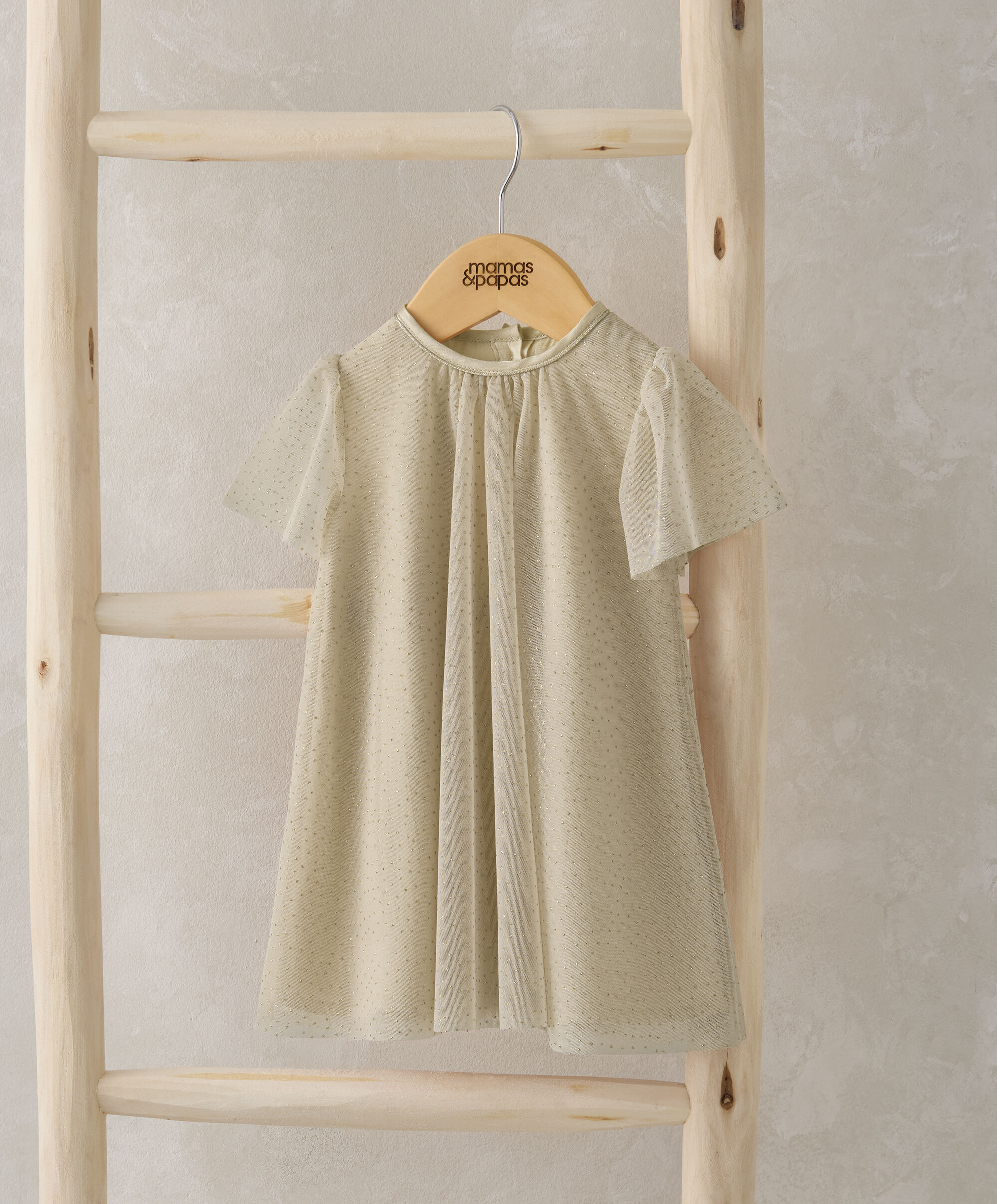 فستان ذهبي منقط image number 1