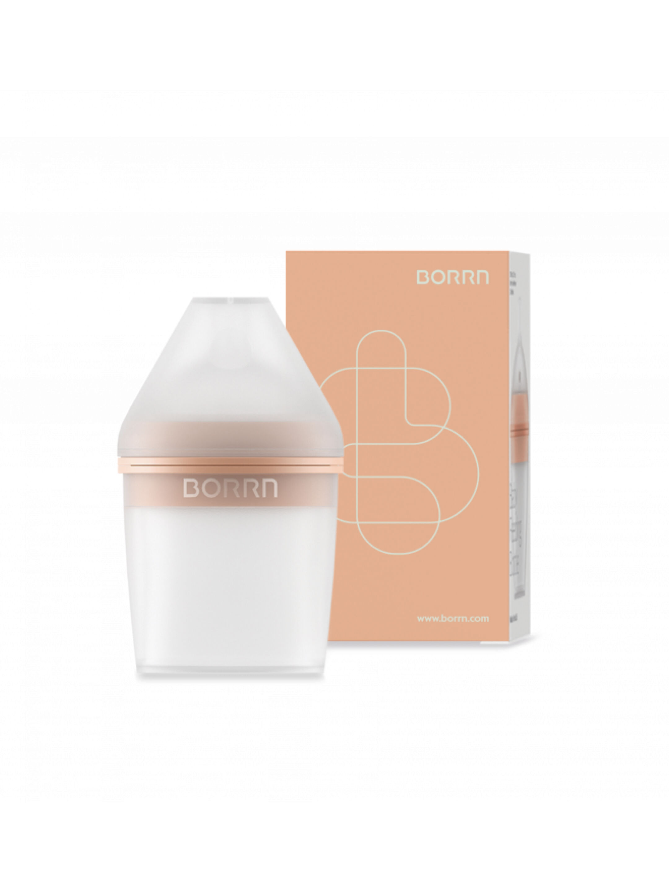 زجاجة رضاعة سيليكون خالية من مادة بيسفينول أ وغير سامة من بورن - 150 ملل image number 1