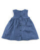 Blue Pin tuck Dress image number 5