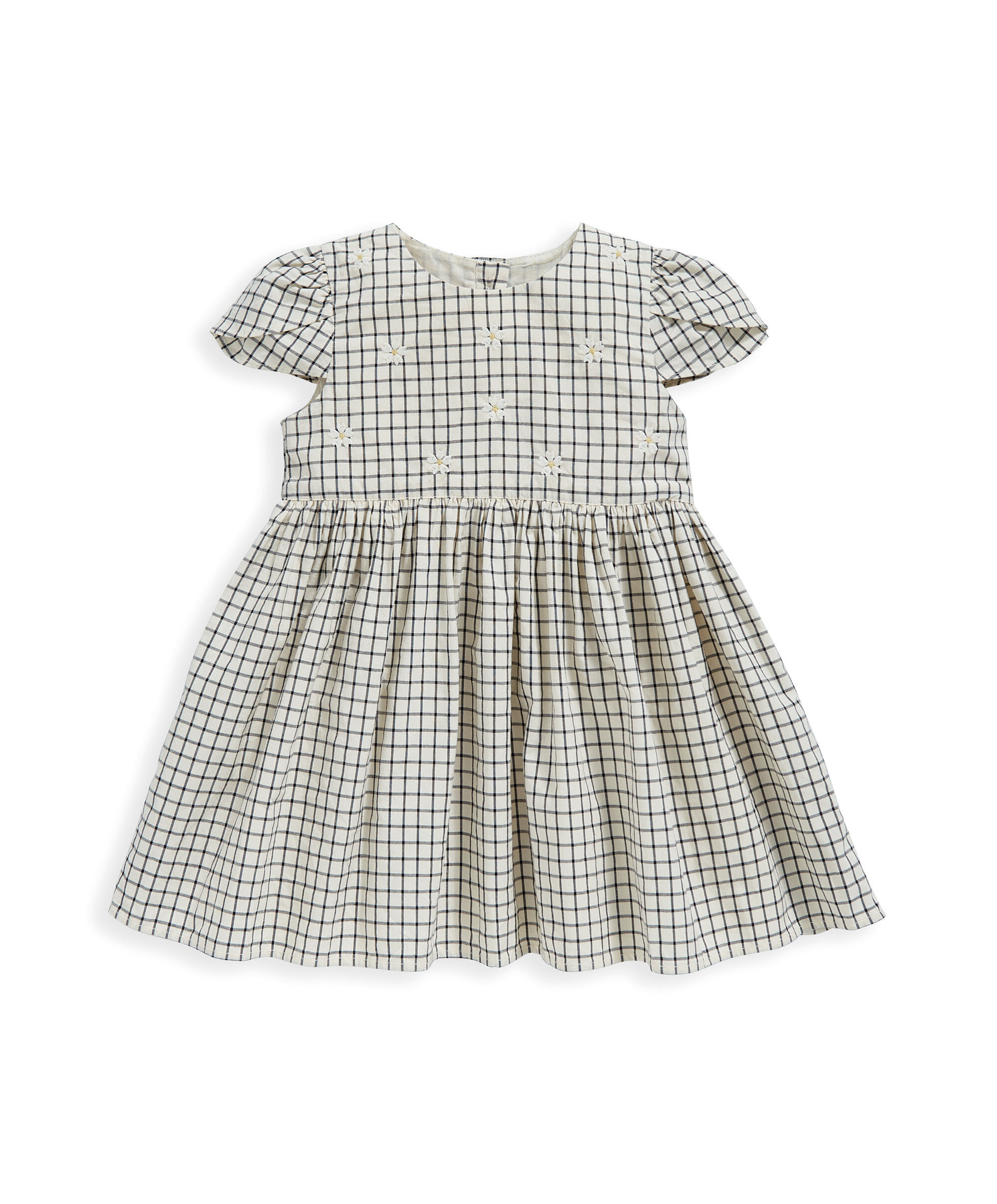 فستان بنقشة مربعات image number 2