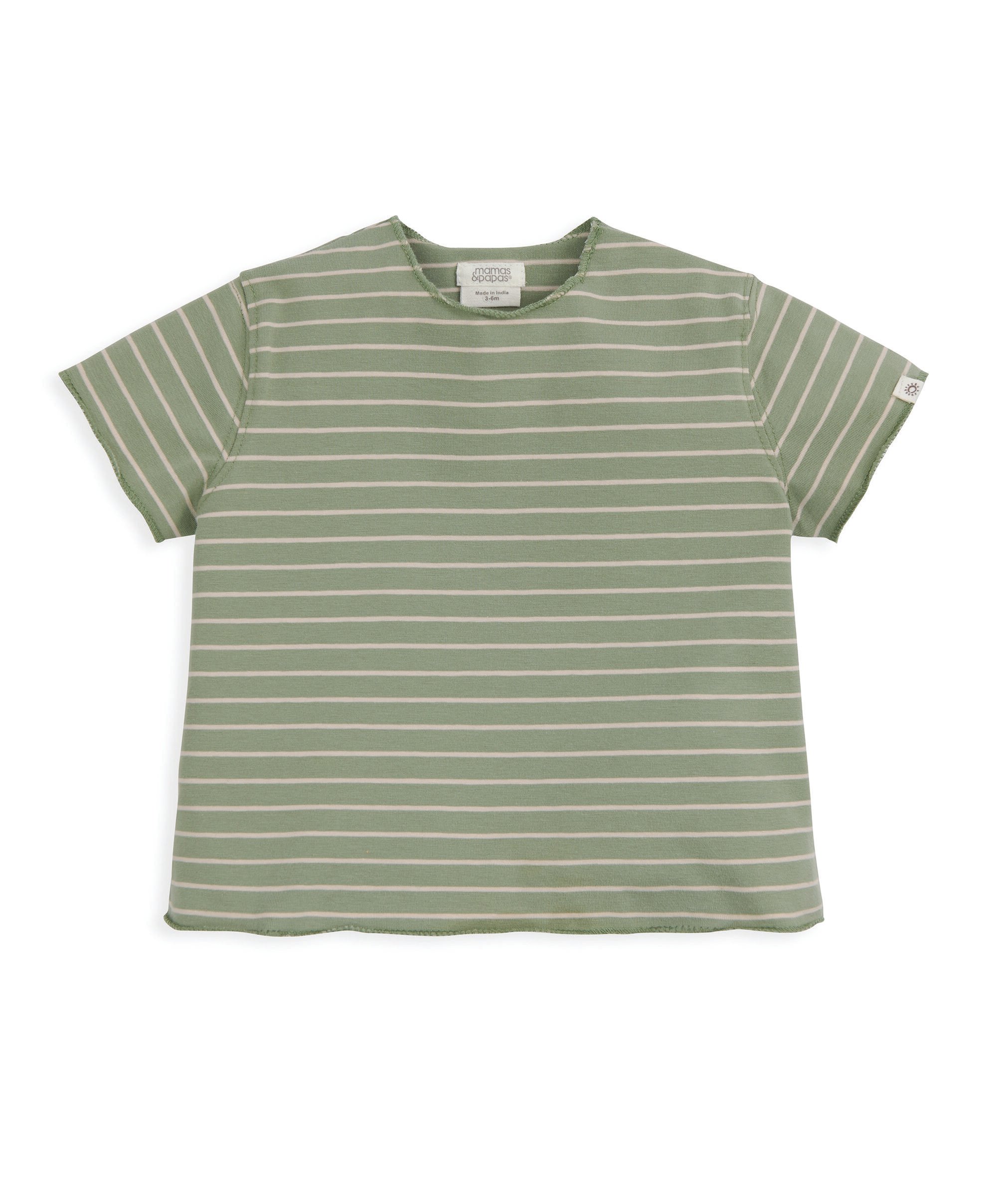 طقم تيشيرت مخطط وبنطال، قطعتين image number 3