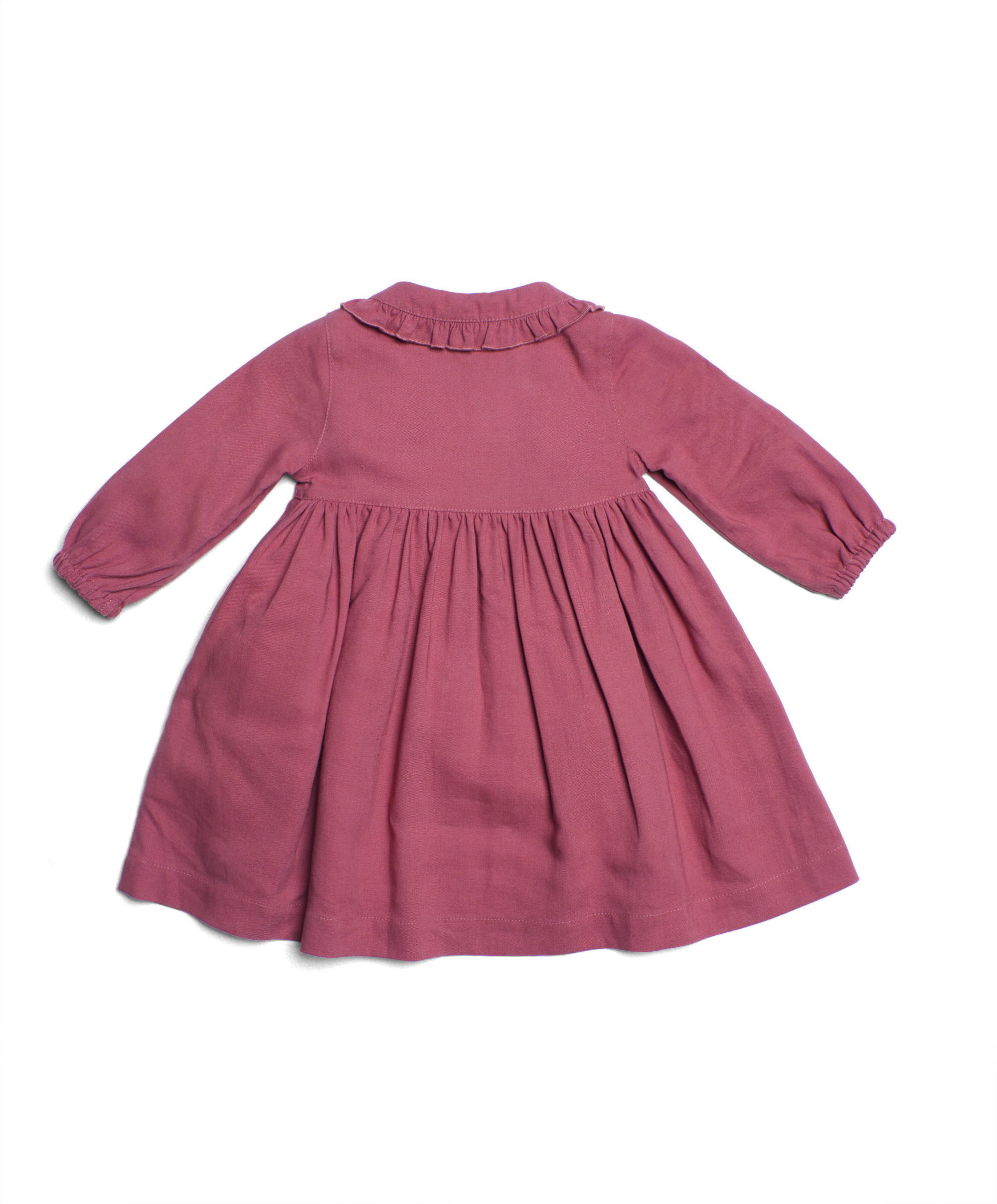 فستان كتان بنمط قميص image number 2