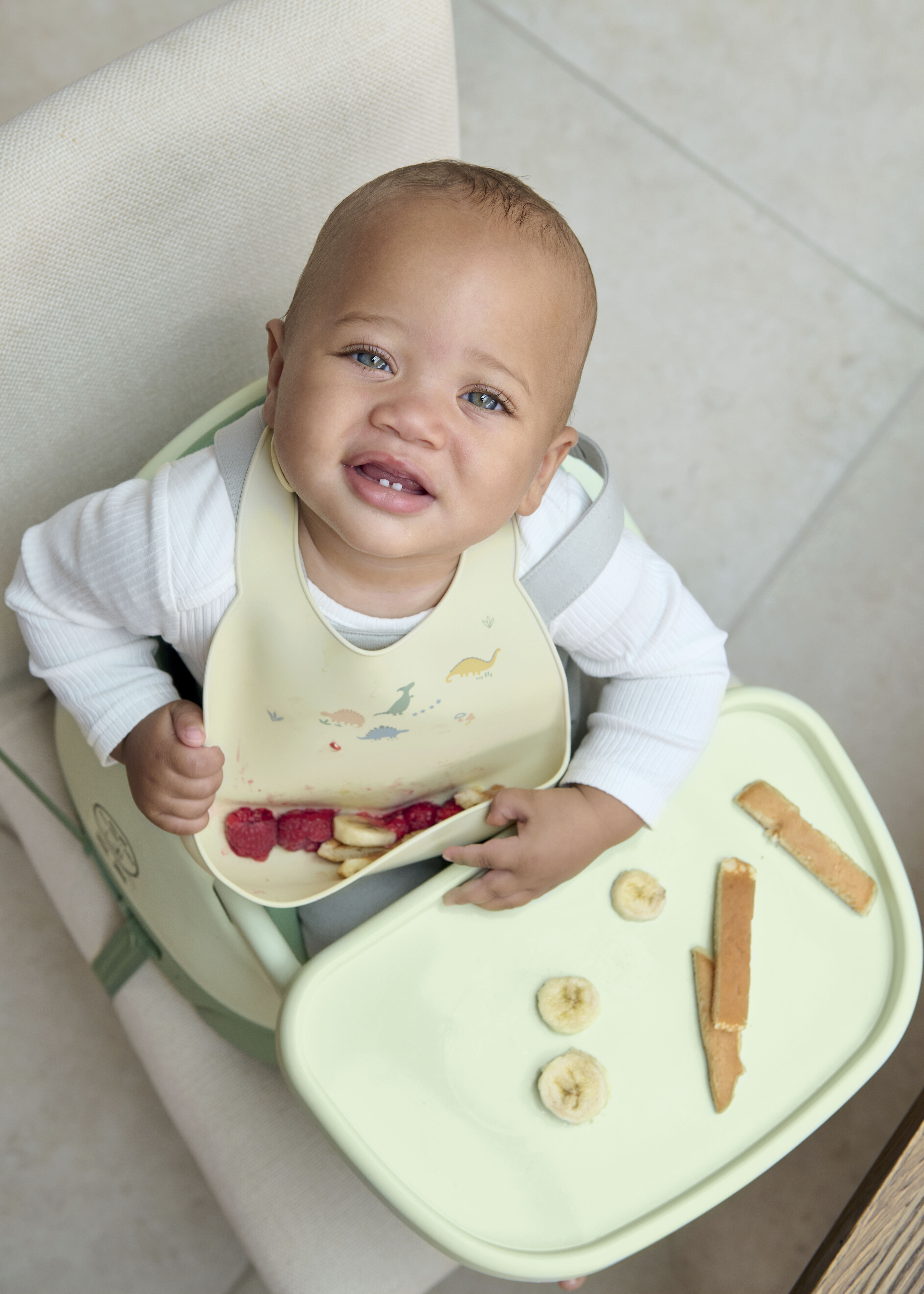 طقم صدريات سيليكون من قطعتين - نقشة ديناصور أخضر image number 3