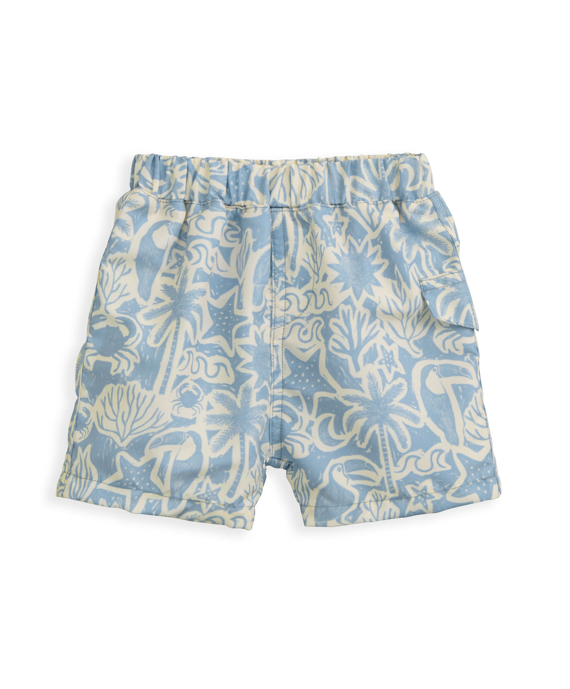 طقم بلوزة بأكمام طويلة وشورت للشاطئ، قطعتين image number 4