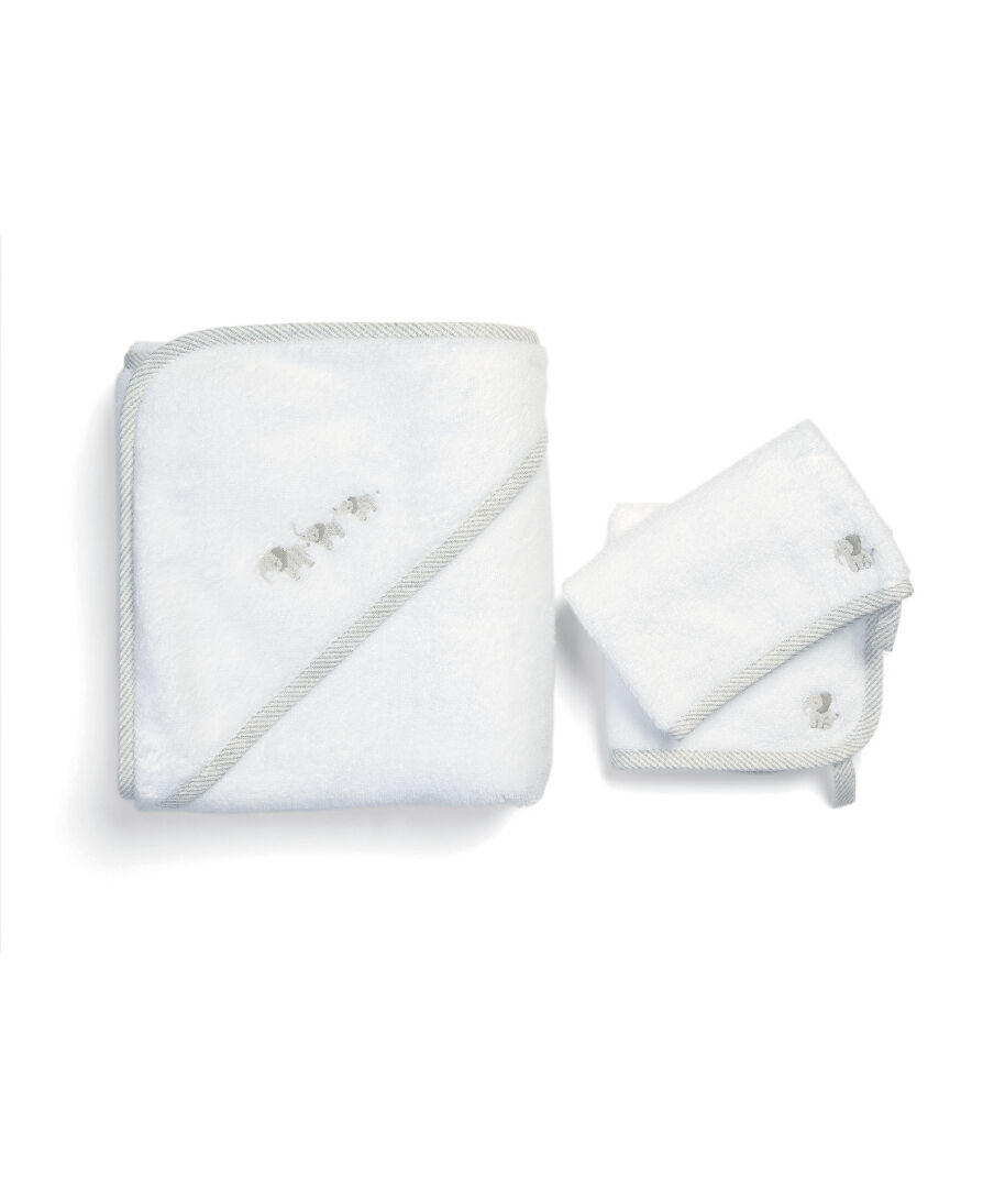 طقم مناشف بنقشة فيل - 3 قطع