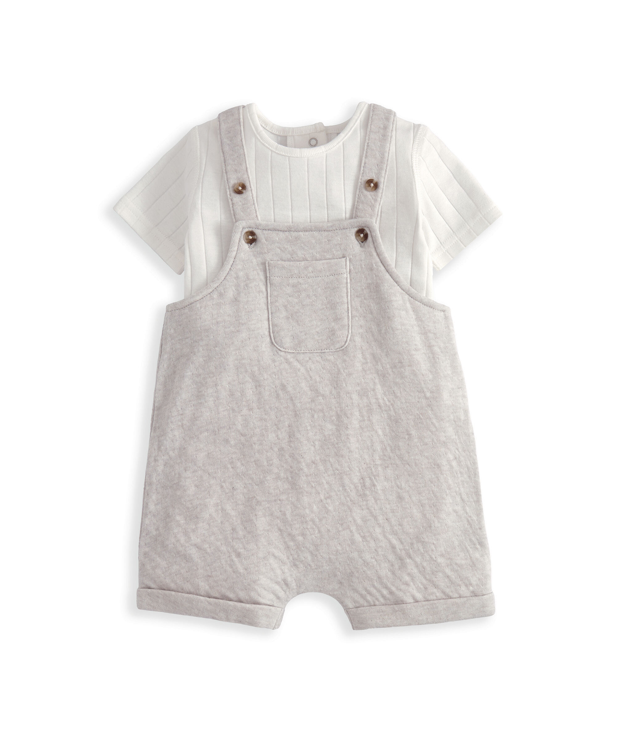 طقم دنغري قصير وبودي سوت، قطعتين image number 2