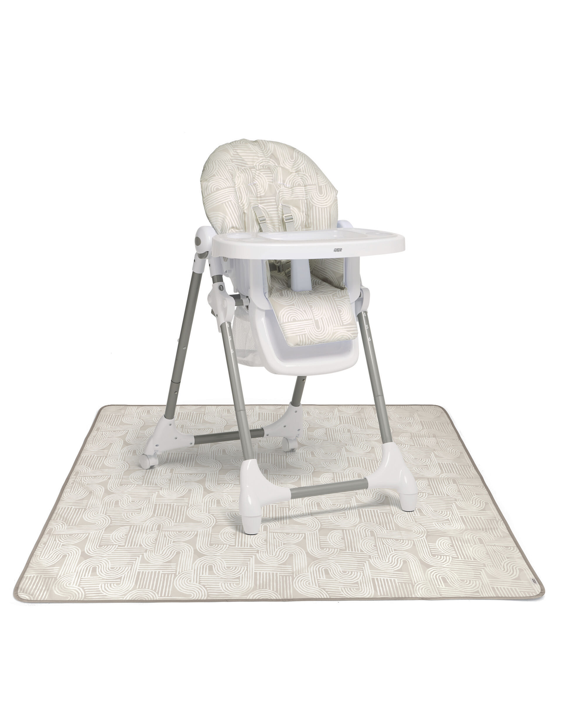 كرسي سناكس مرتفع - نقشة طبيعية منسوجة image number 3