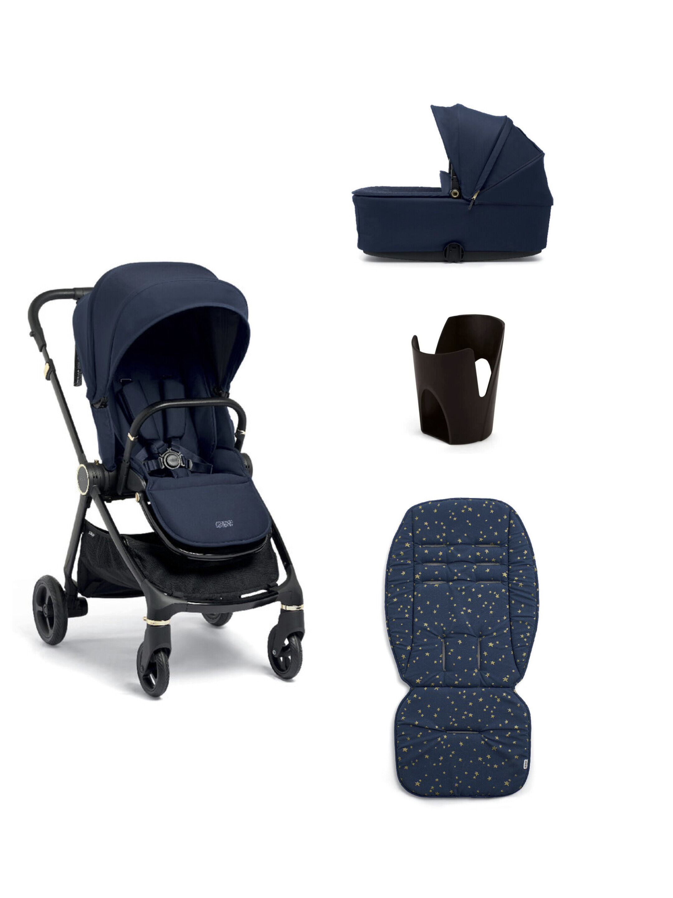 مجموعة مستلزمات أساسية بلاك دياموند من سترادا - 4 قطع