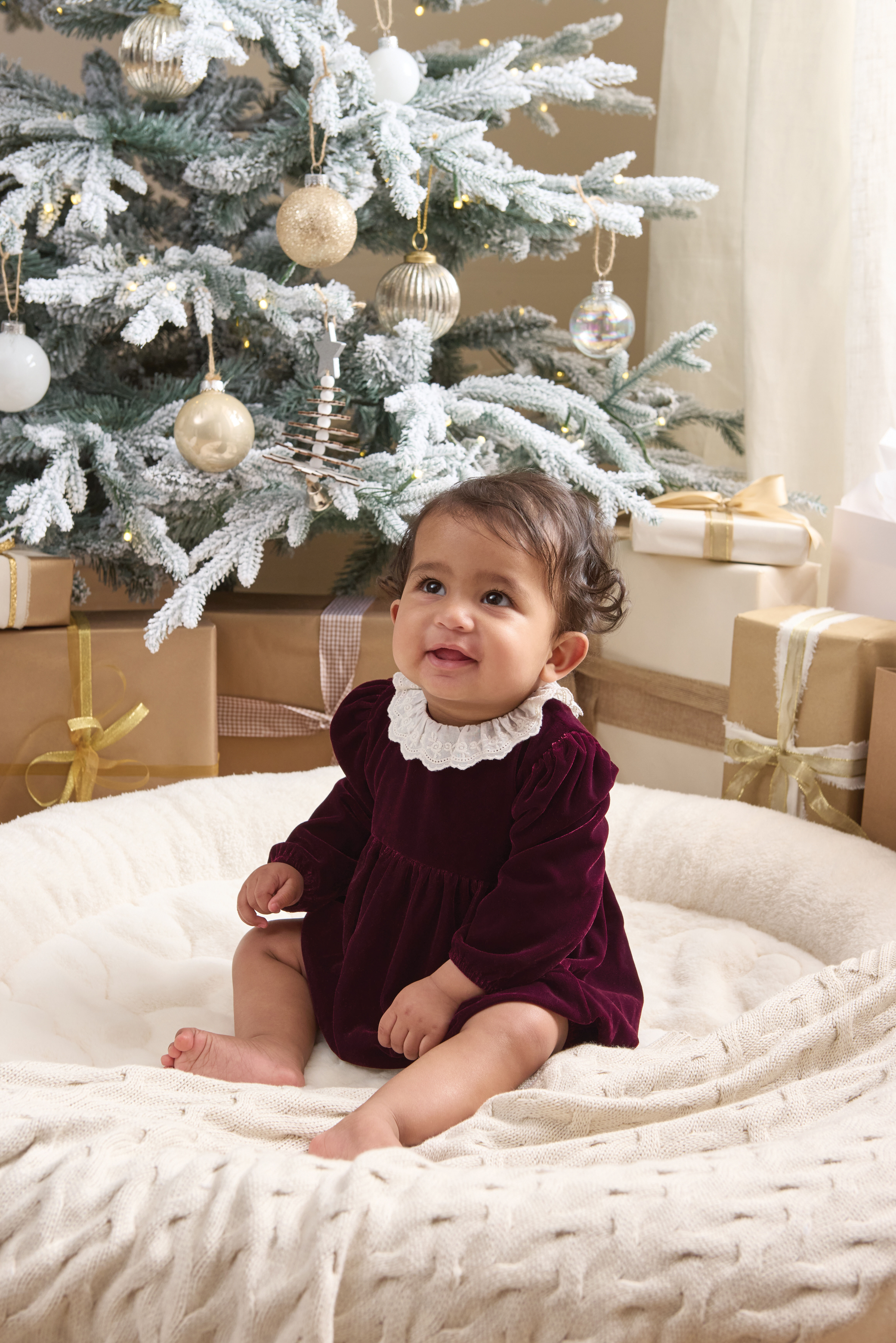 رومبر بياقة مخمل - بنفسجي image number 5