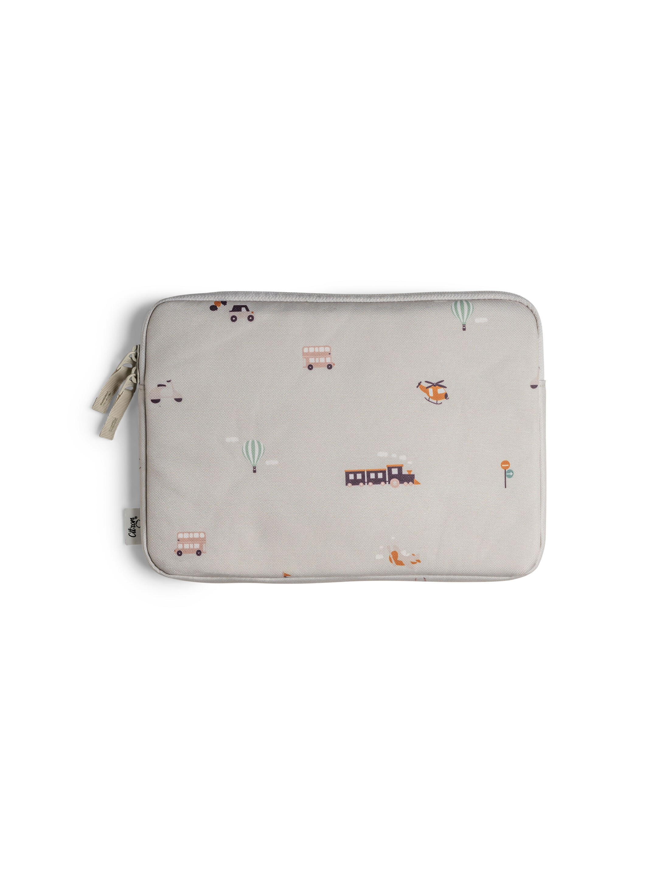 حافظة ايباد بسحاب بنقشة مركبات من سيترون