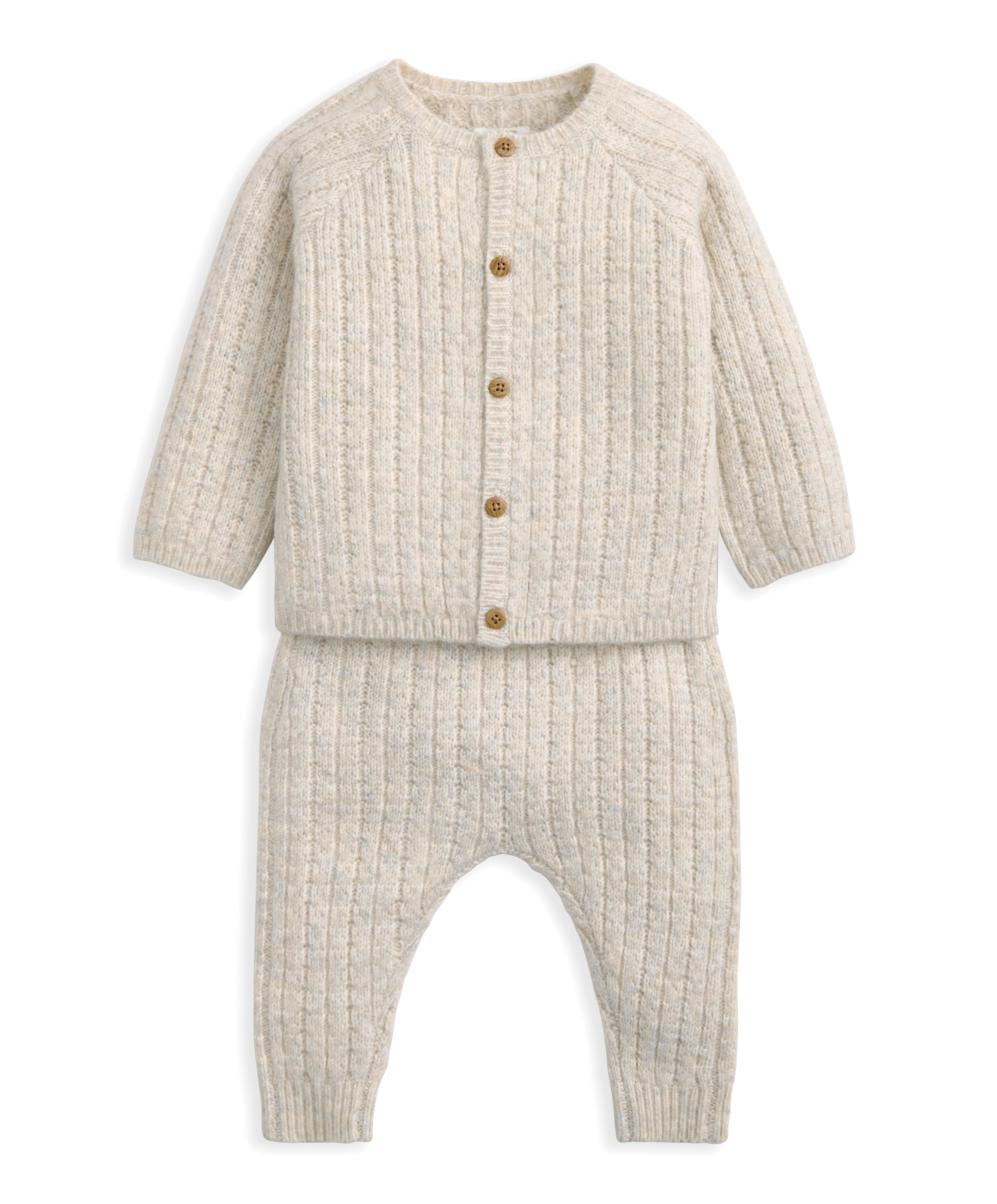 طقم منسوج بغرزة الضفيرة، قطعتين image number 2