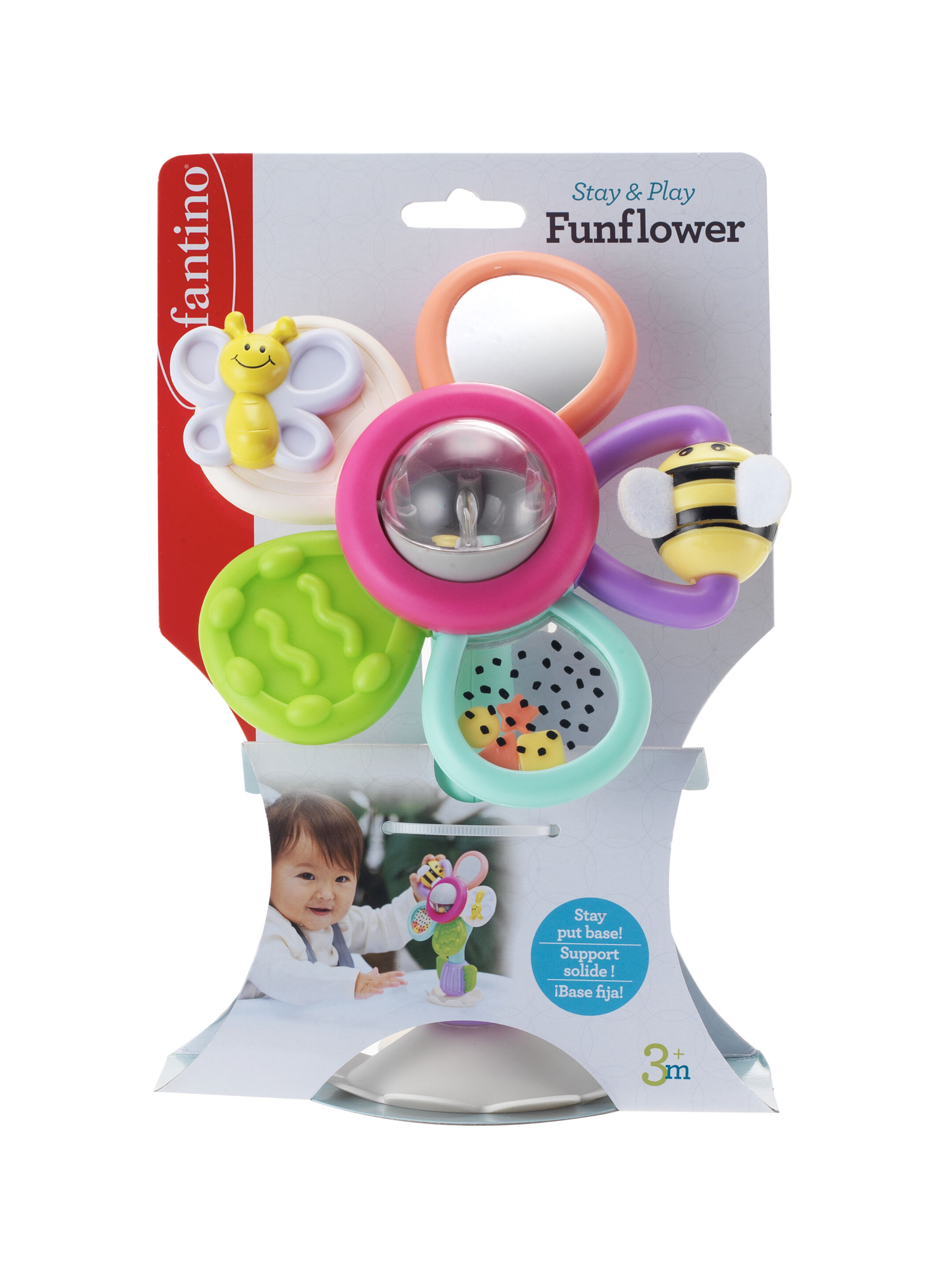 لعبة ستاي اند بلاي بتصميم زهرة مرحة من إنفانتينو - وردي image number 3