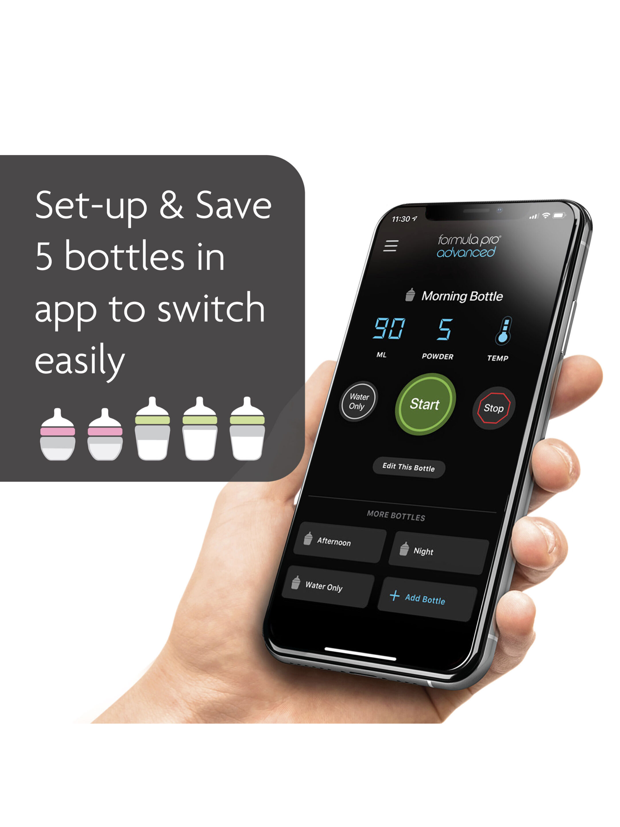 محضر حليب الأطفال فورميلا برو أدفانسد مع واي فاي - أسود image number 5