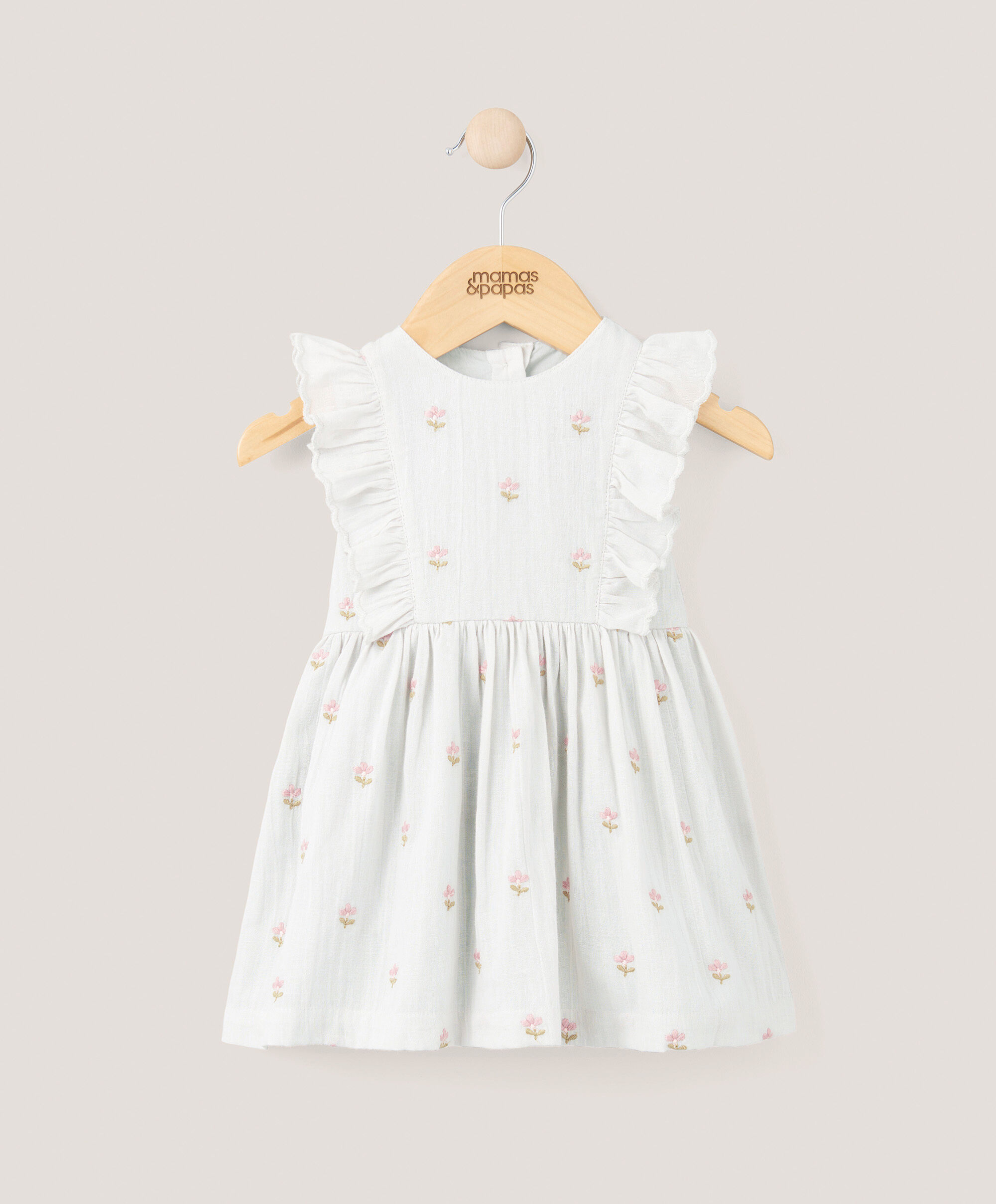 فستان مُطرز أزرق image number 1