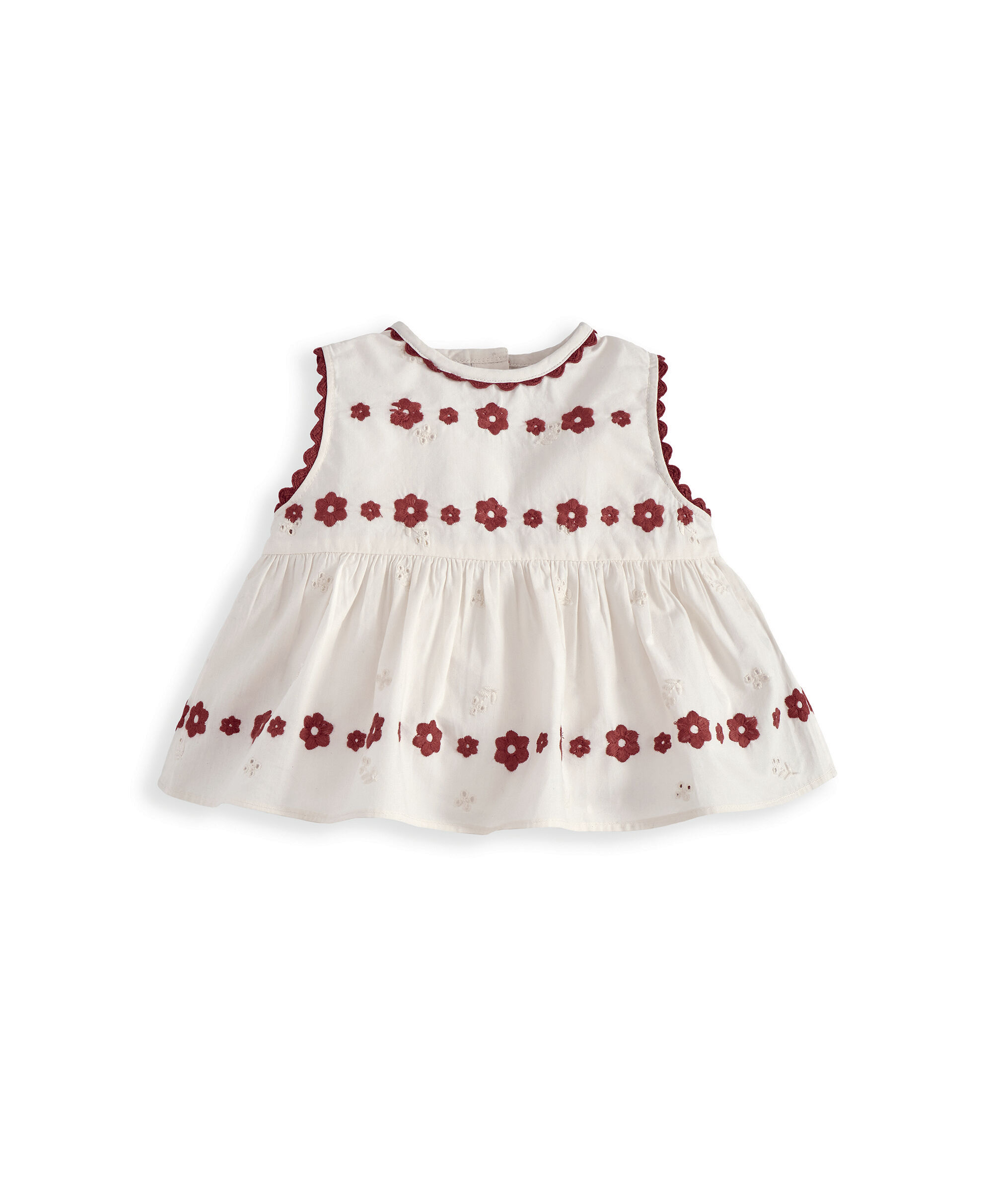 طقم بلوزة وبنطال بتطريزات، قطعتين image number 4