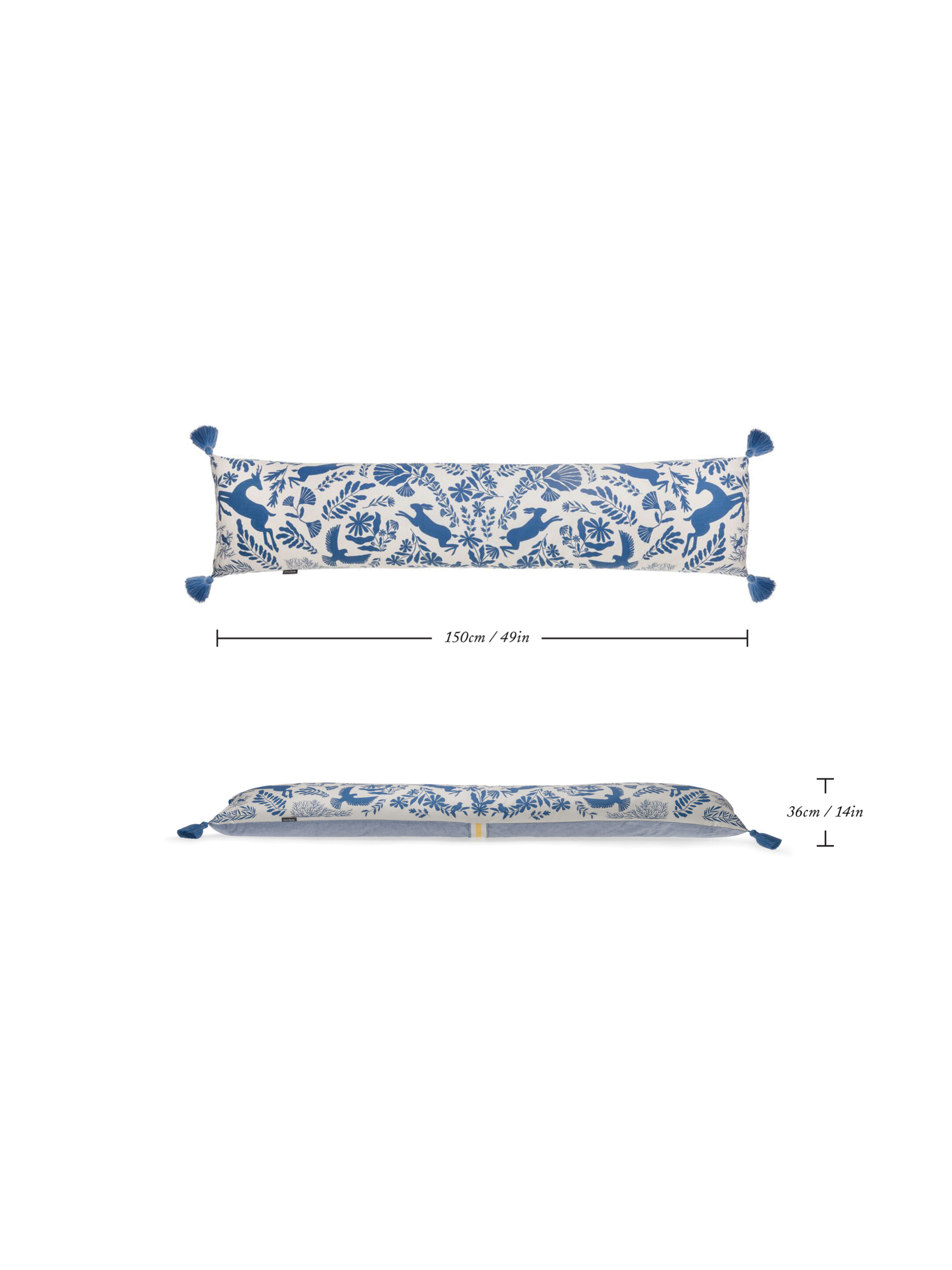 وسادة كوسيت لدعم الجسم من دوك ايه توت - أزرق بنقشة غابة image number 2