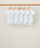 طقم لباس قطعة واحدة ويلكوم تو ذا وورلد بلون أبيض - 5 قطع image number 1