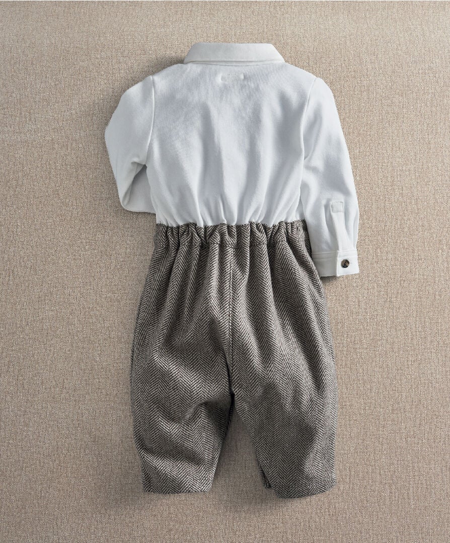 Herringbone Mock Romper image number 6