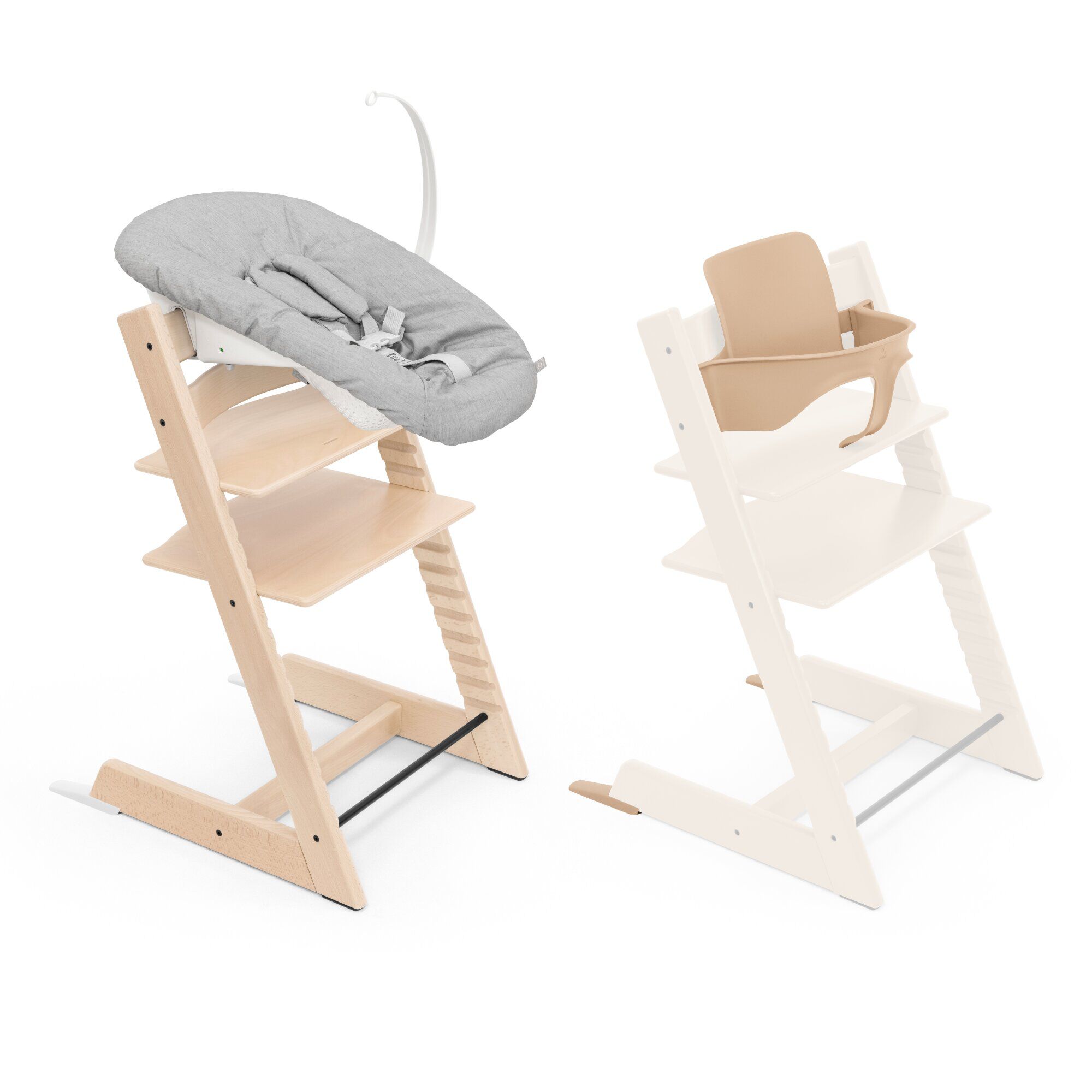 Stokke Tripp Trapp Chair + Baby & Newborn Set Bundle - Natural (3 pieces)