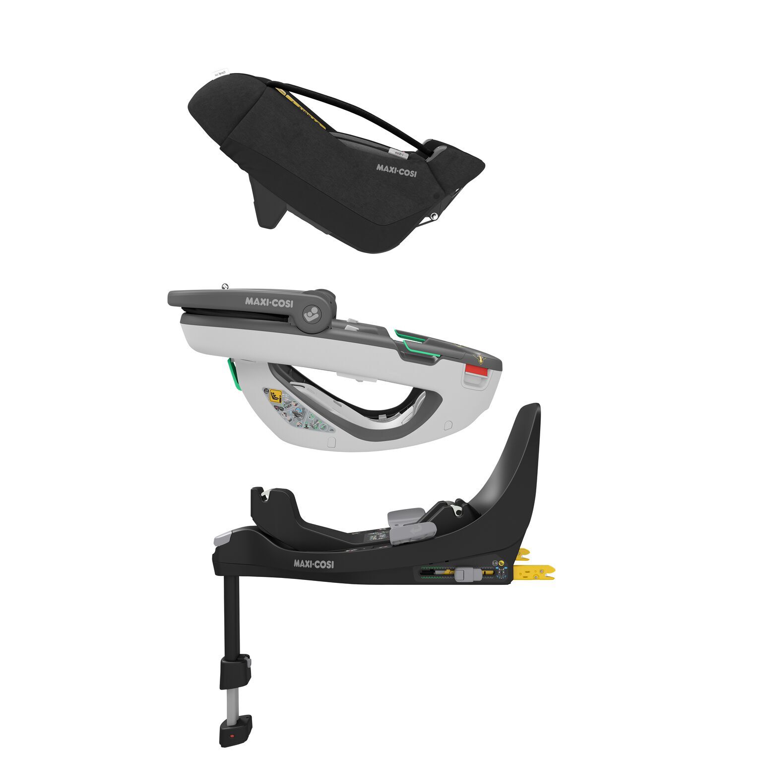 مقعد سيارة كورال 360 من ماكسي كوزي - أسود image number 2