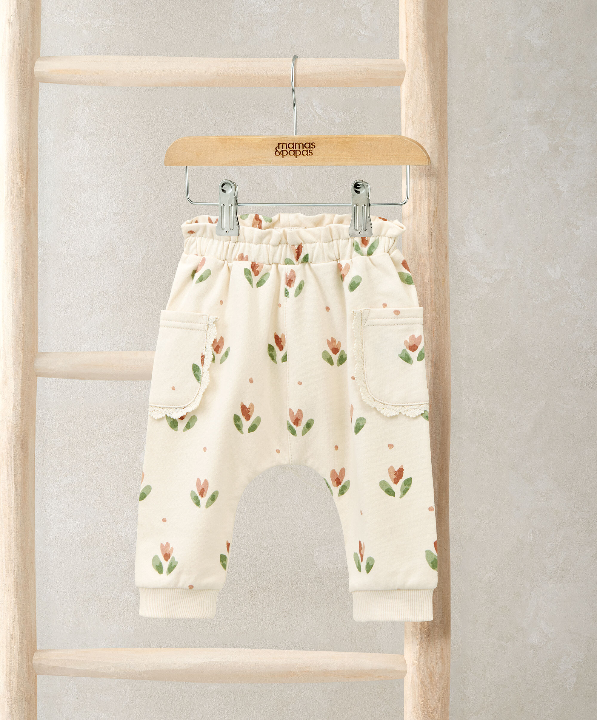 بنطال رياضي بنقشة زهرة توليب بالكامل image number 1