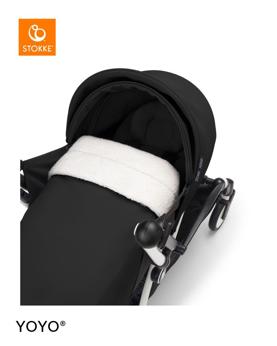 Stokke YOYO3 White Frame with 0+ Newborn Pack Black image number 3