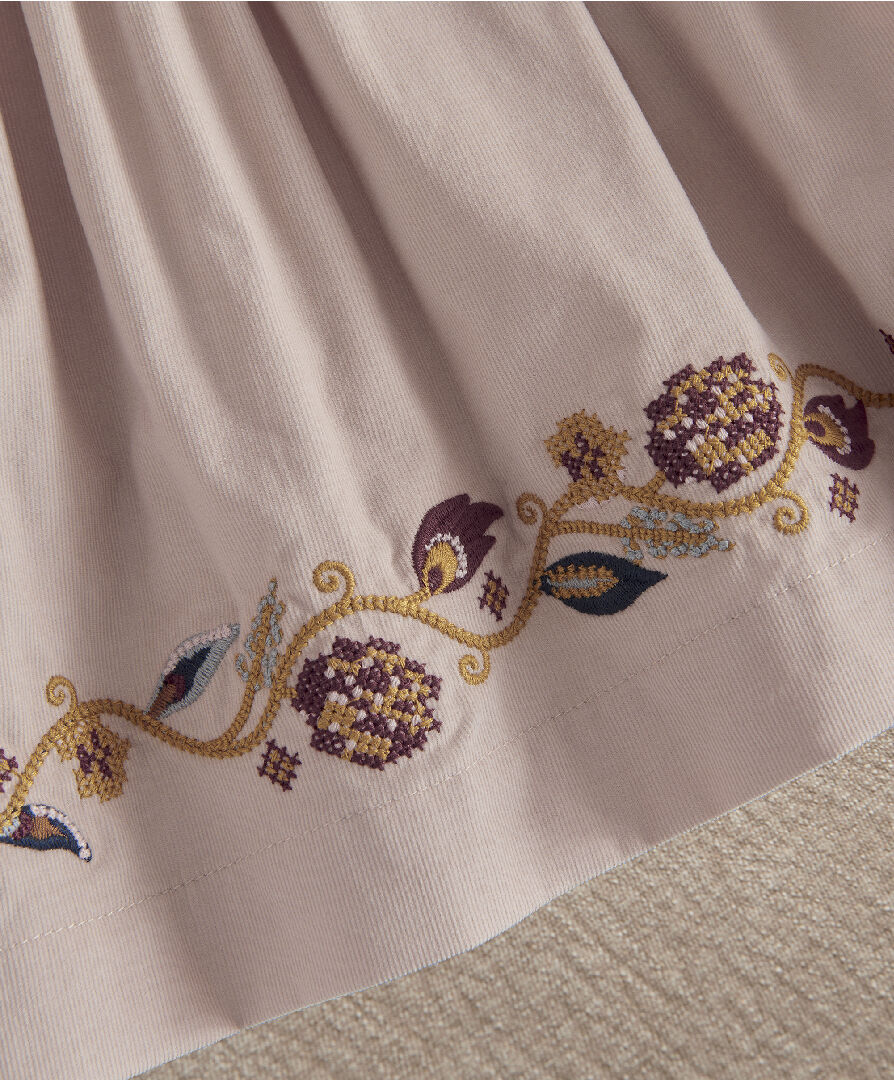 Embroidered Cord Dress image number 4