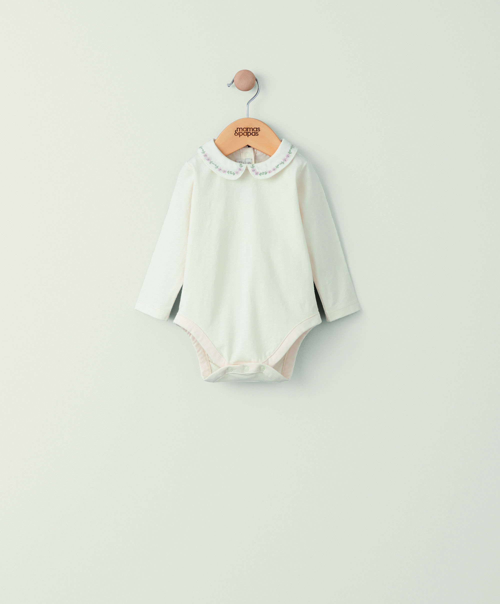 لباس قطعة واحدة بياقة مطرزة image number 1