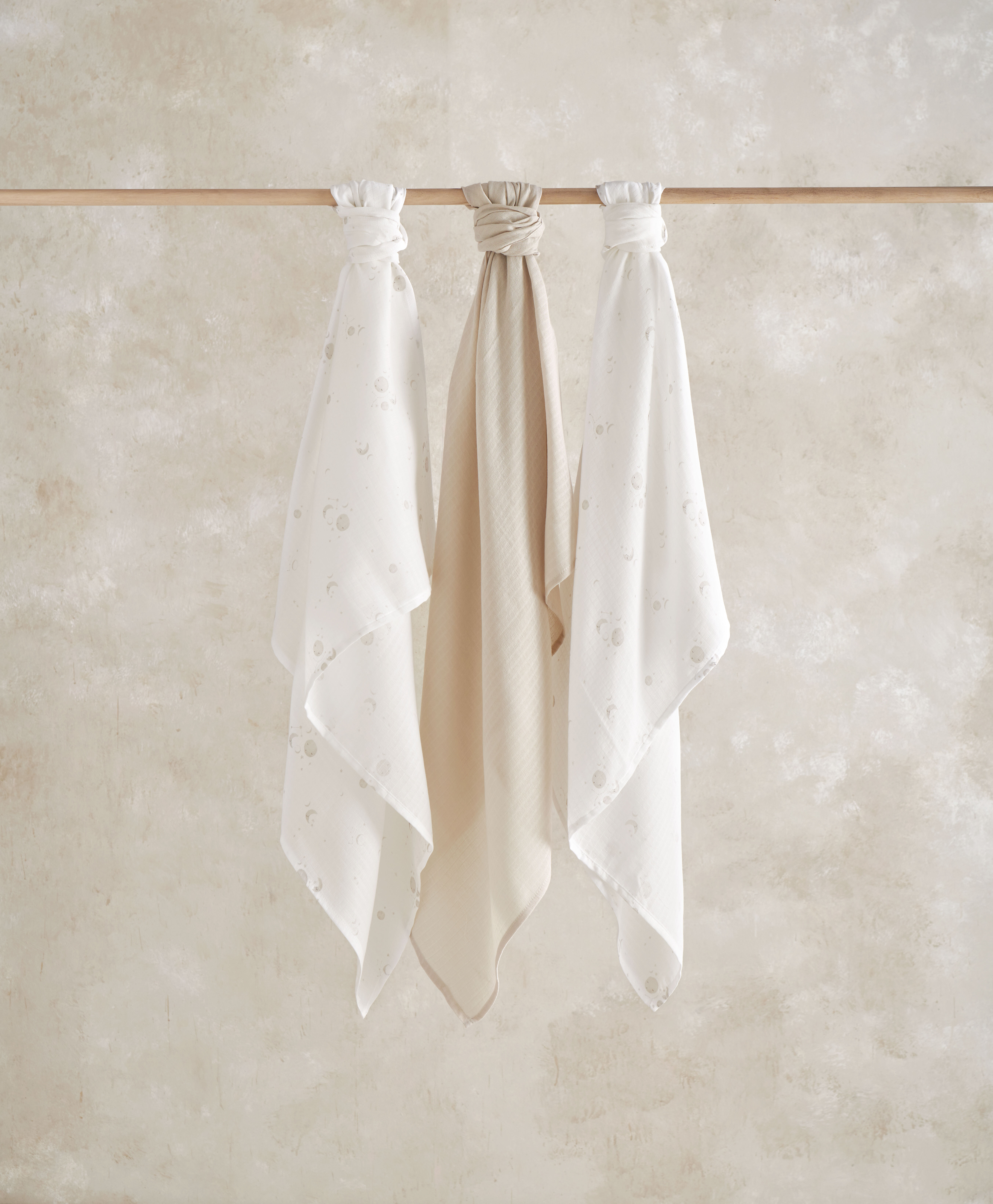 طقم مربعات موسلين كبيرة كوسميك سكاي، 3 قطع