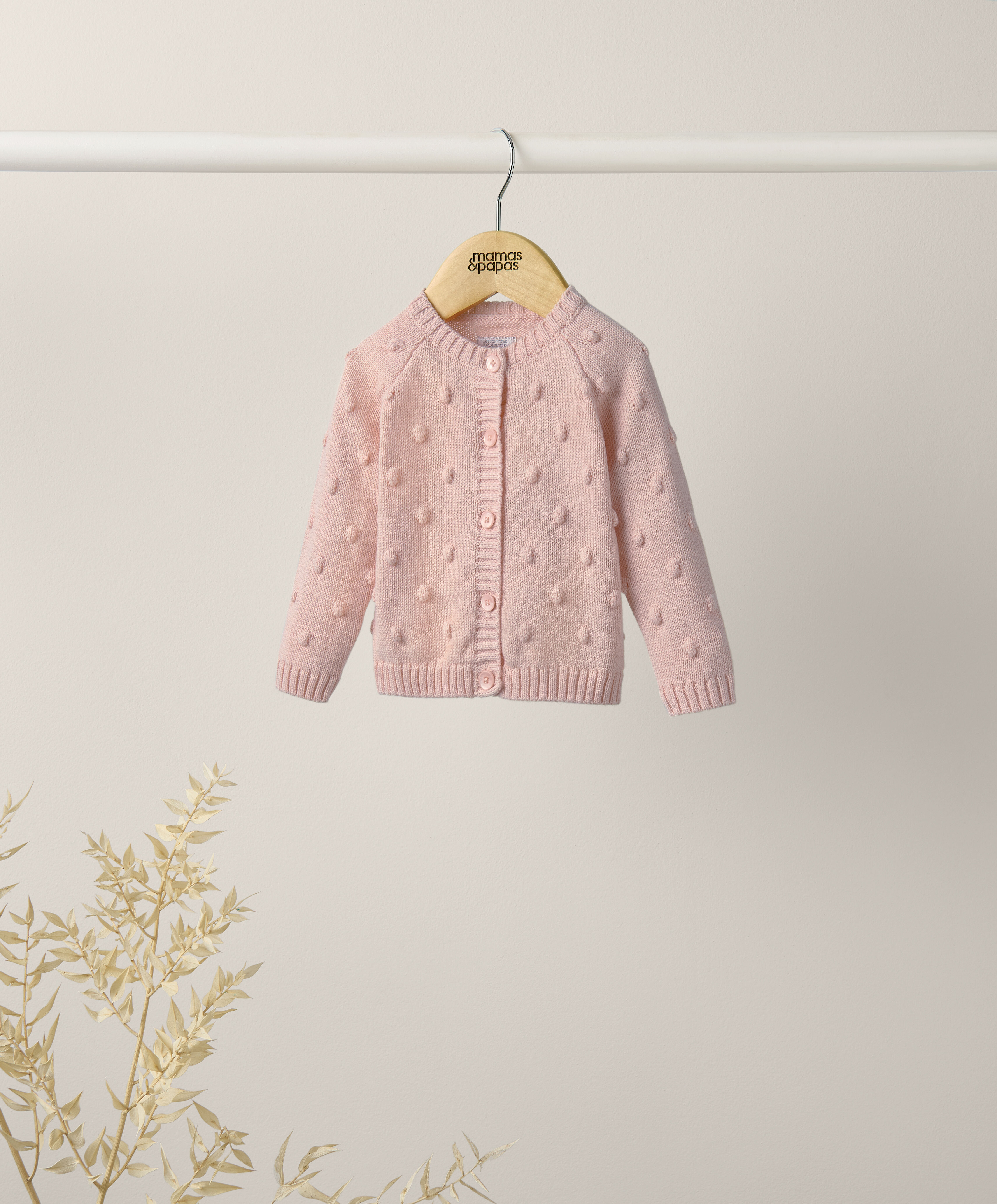 كارديغان مزين بكرات منسوجة image number 3