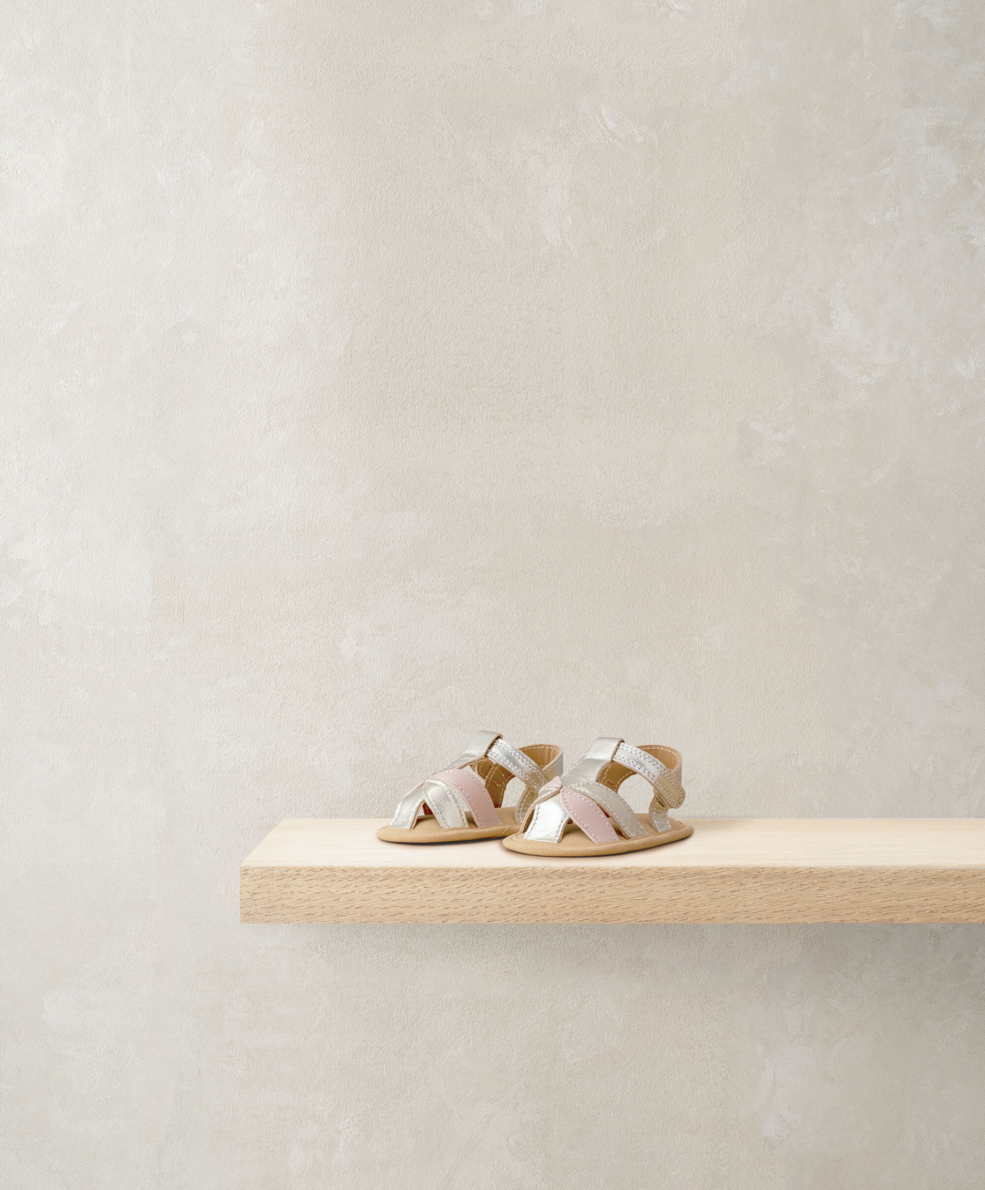 Gold Metallic Sandals image number 1