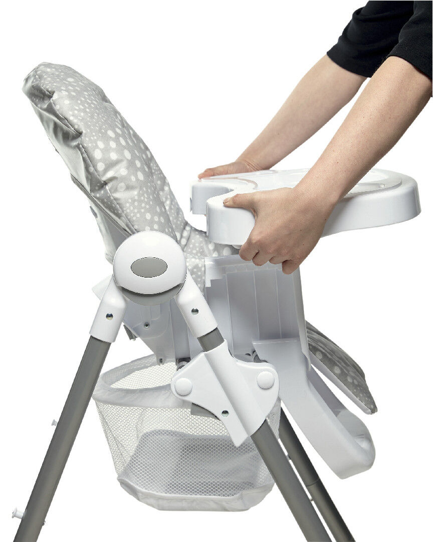 كرسي مرتفع سناكس - رمادي منقط image number 6