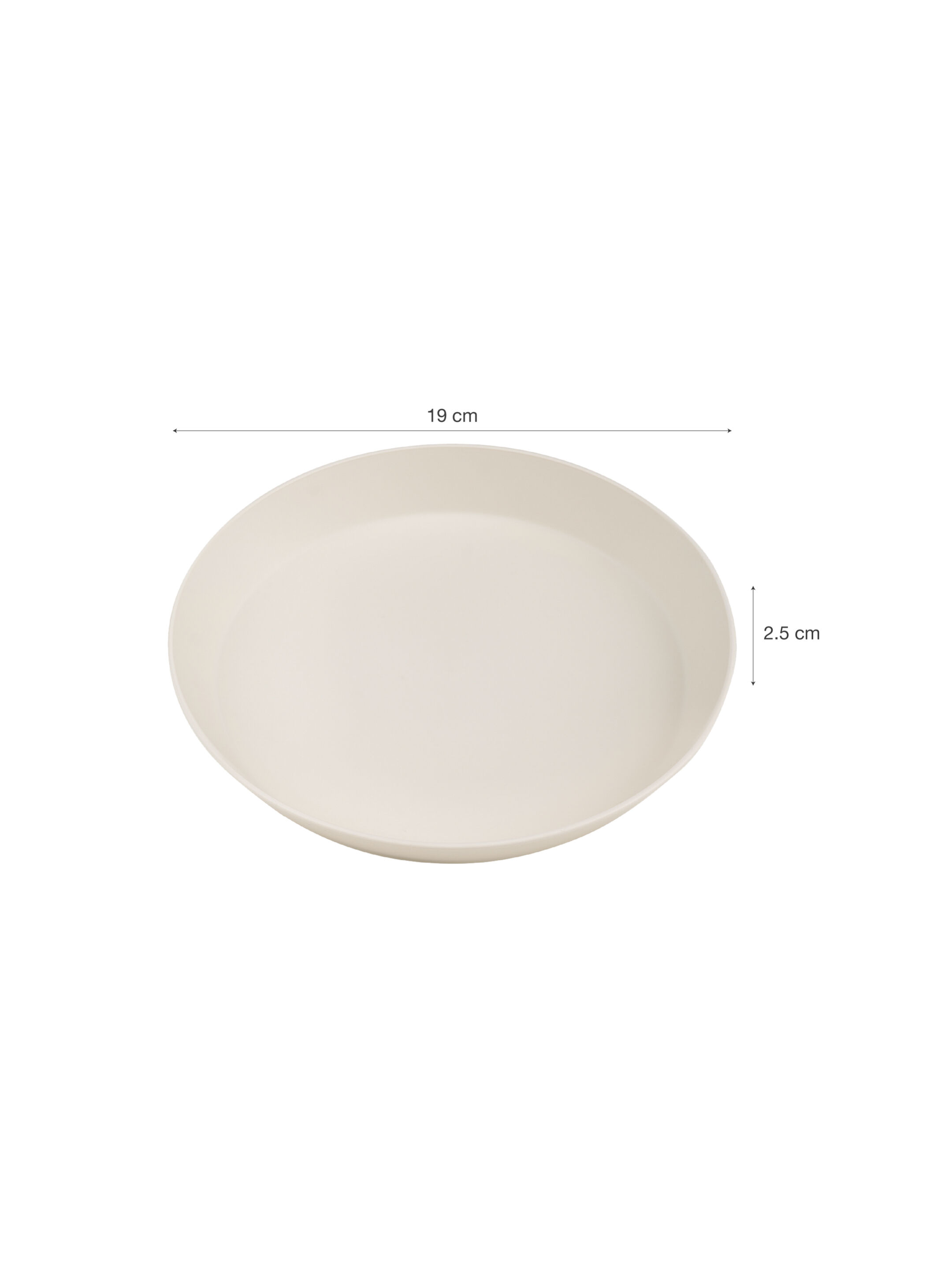 طقم أطباق من مواد حيوية من سيترون - 4 قطع بلون أخضر/كريمي image number 4