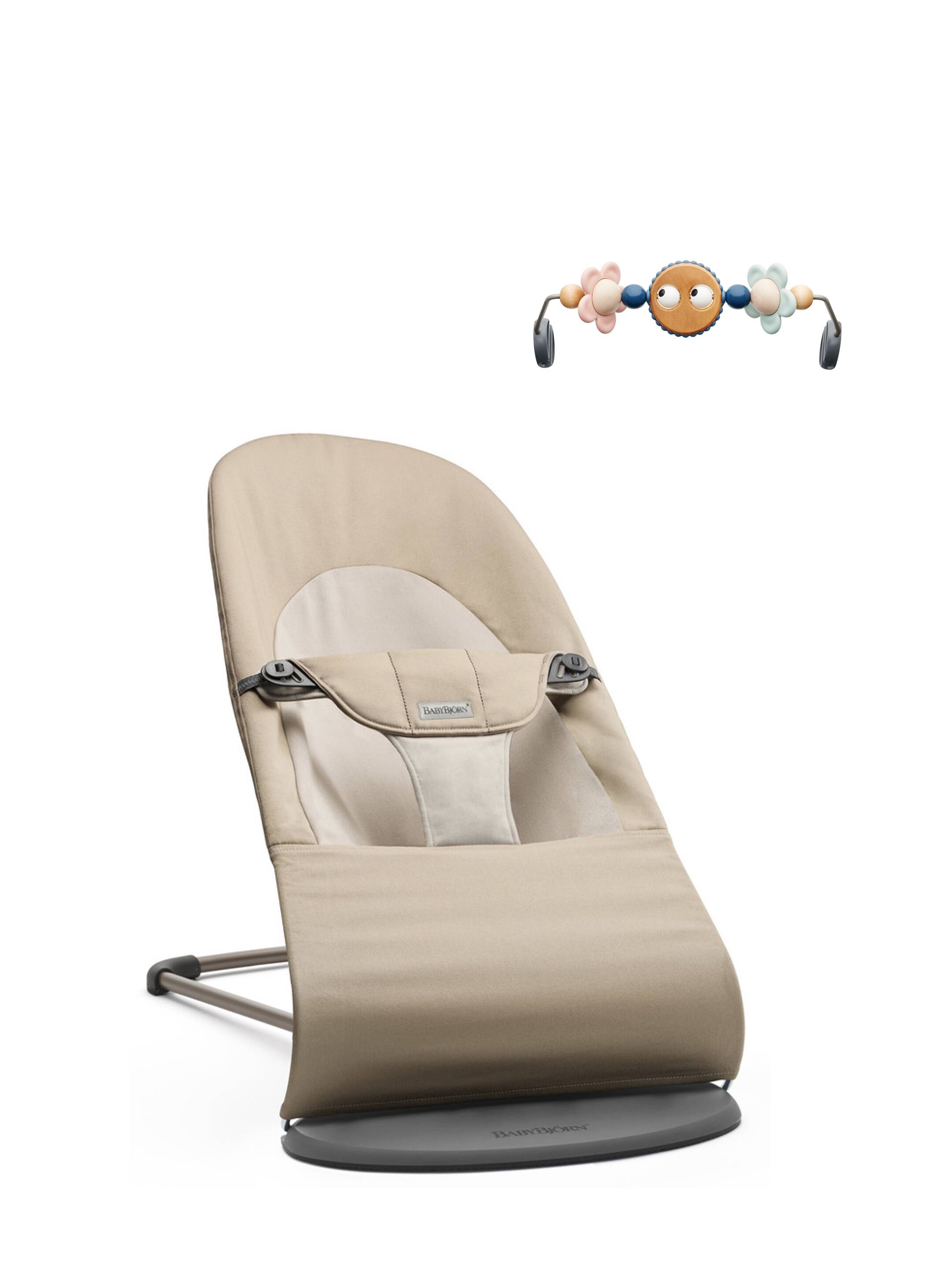 مجموعة كرسي هزاز بيبي بيورن ولعبة، قطعتين