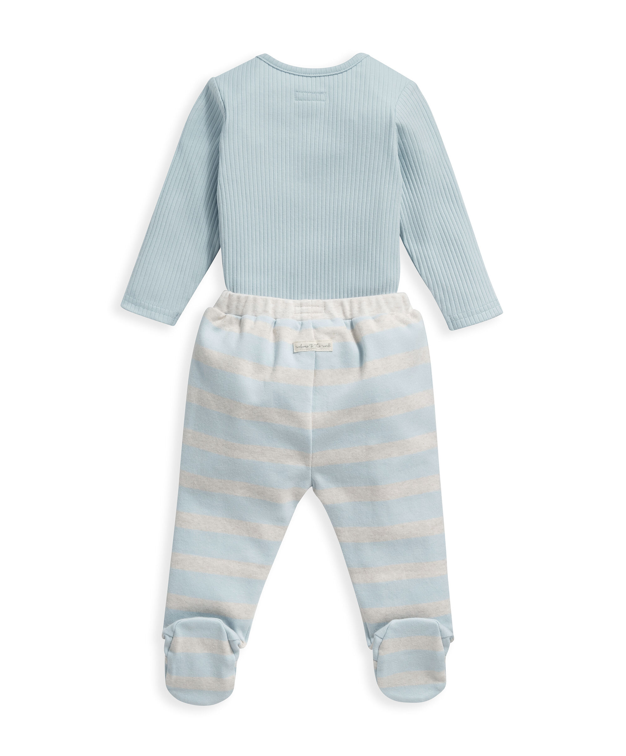 طقم مزين بعبارة Hello World - قطعتان image number 2