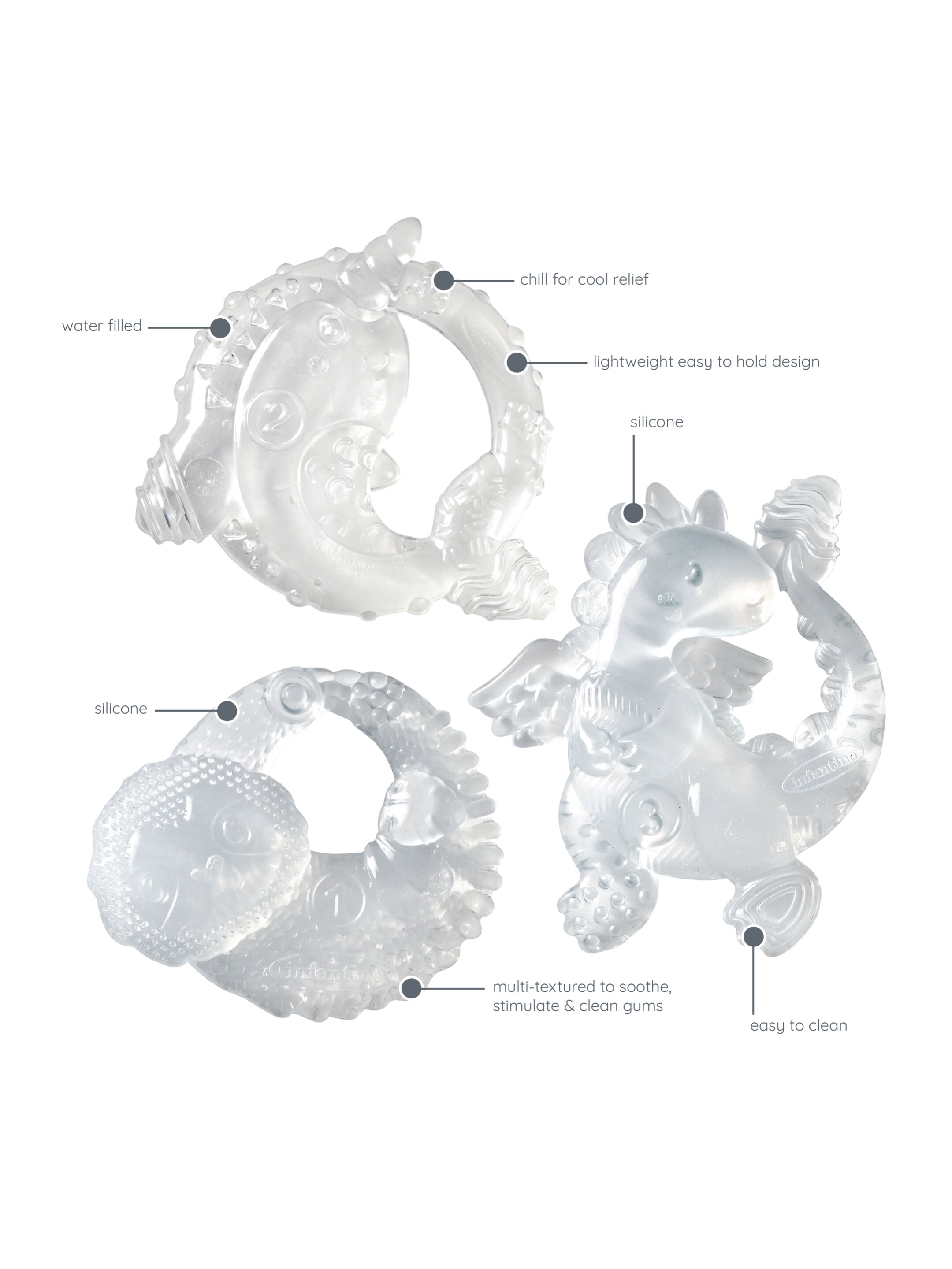 مجموعة هدايا حلقات تسنين شفافة من إنفانتينو image number 2