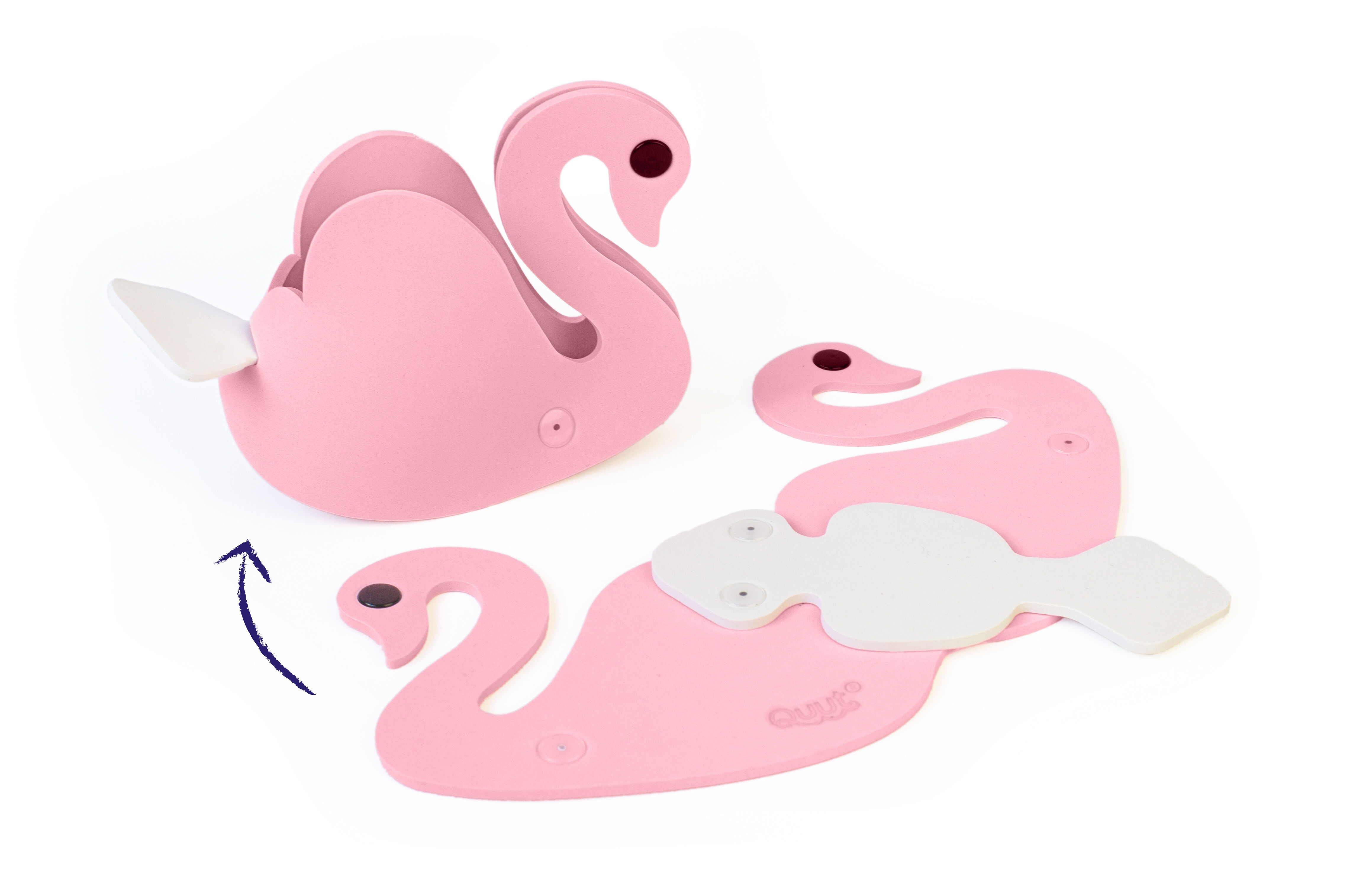 مجموعة ألعاب مجسمة لأوقات الاستحمام كيوتوبيا من كوت - سوان ليك image number 2