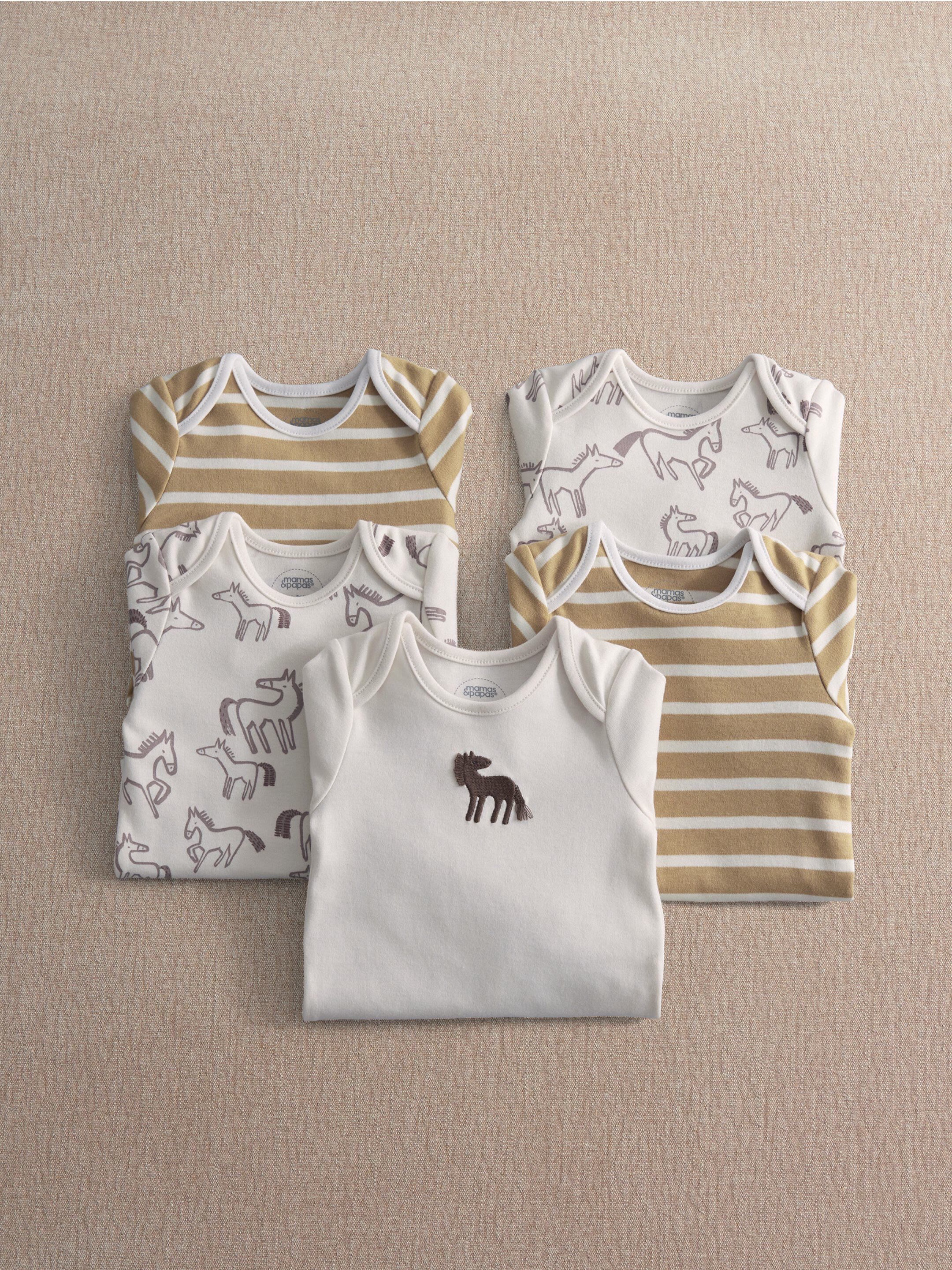 5pk Horse Bodysuits image number 1