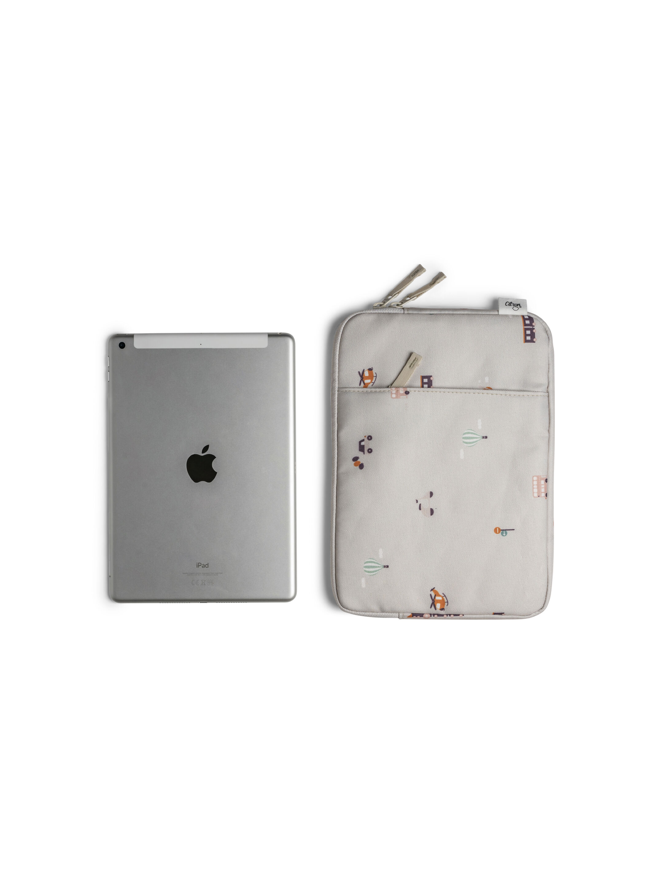 حافظة ايباد بسحاب بنقشة مركبات من سيترون image number 4