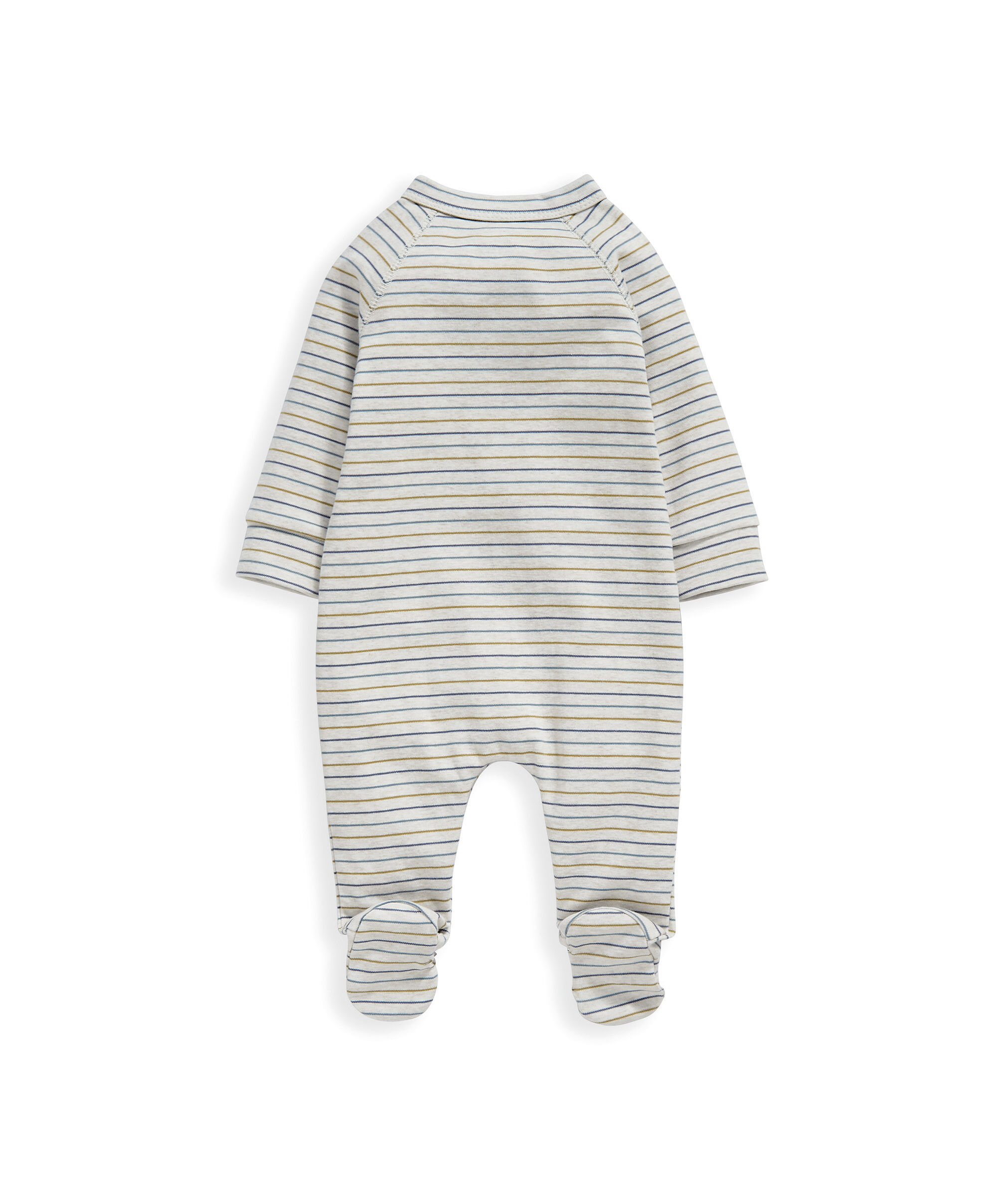 لباس الكل في واحد بتصميم ملفوف مخطط image number 3