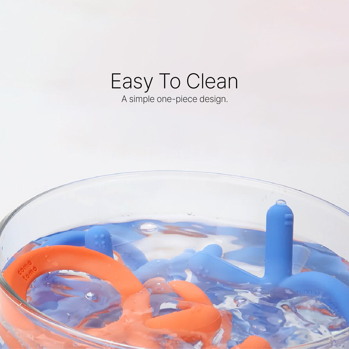 حلقة تسنين كوموتومو زرقاء سيليكون للرضع - من 3 أشهر فأكثر image number 6