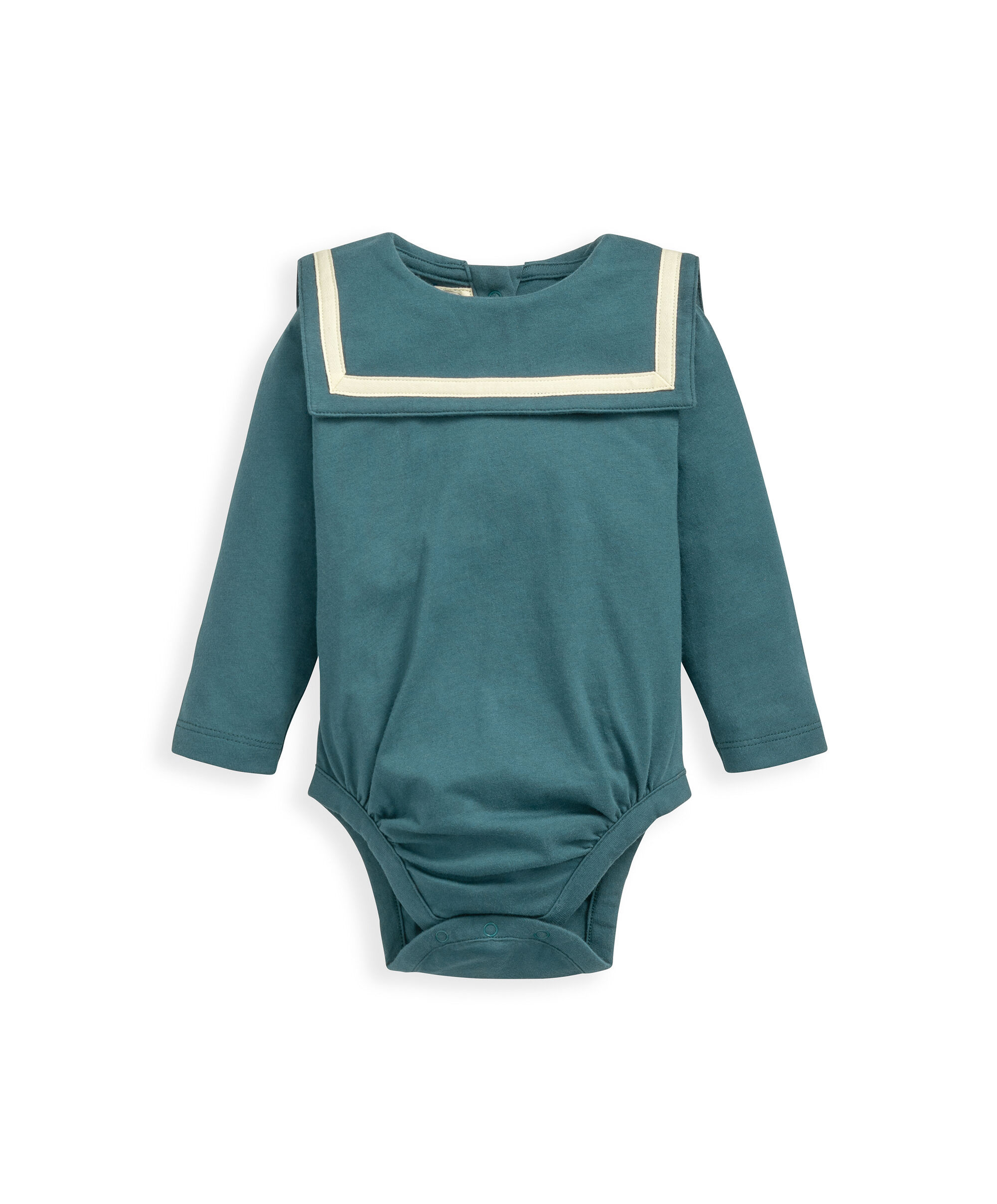 طقم لباس قطعة واحدة بياقة بحارة وبنطال من لورا اشلي image number 4