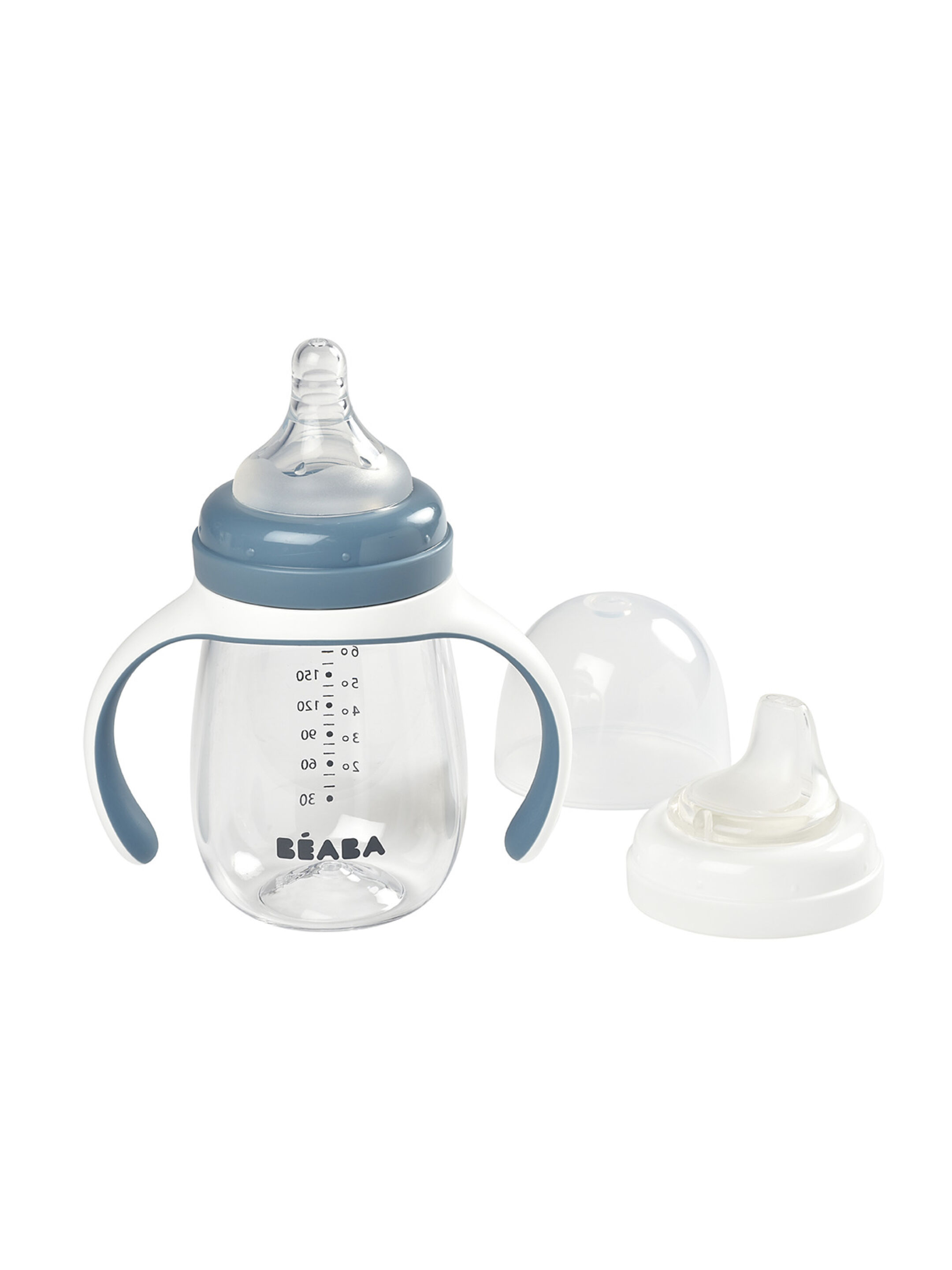 كوب تعلم الشرب 2 في 1 من بيبا - أزرق image number 1