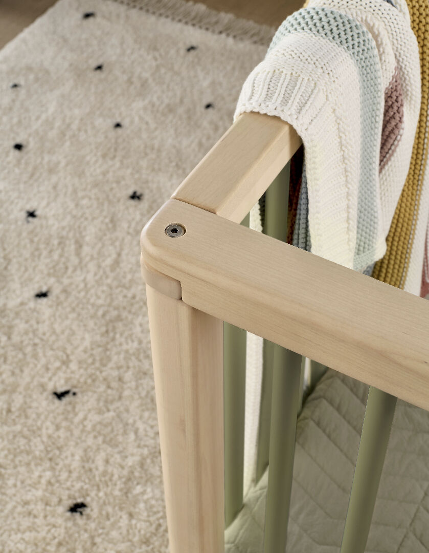 مهد سولو صغير - أخضر طبيعي image number 6