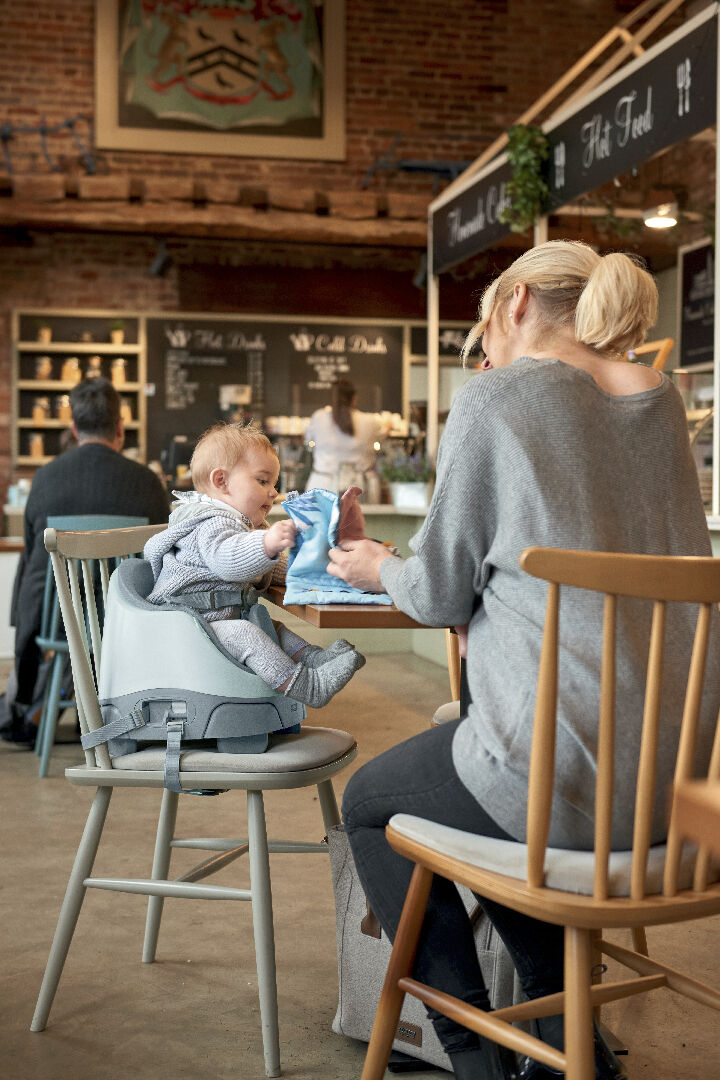 مقعد باغ داعم وأرضي 3 في 1 بصينية ألعاب - بلو بل image number 6